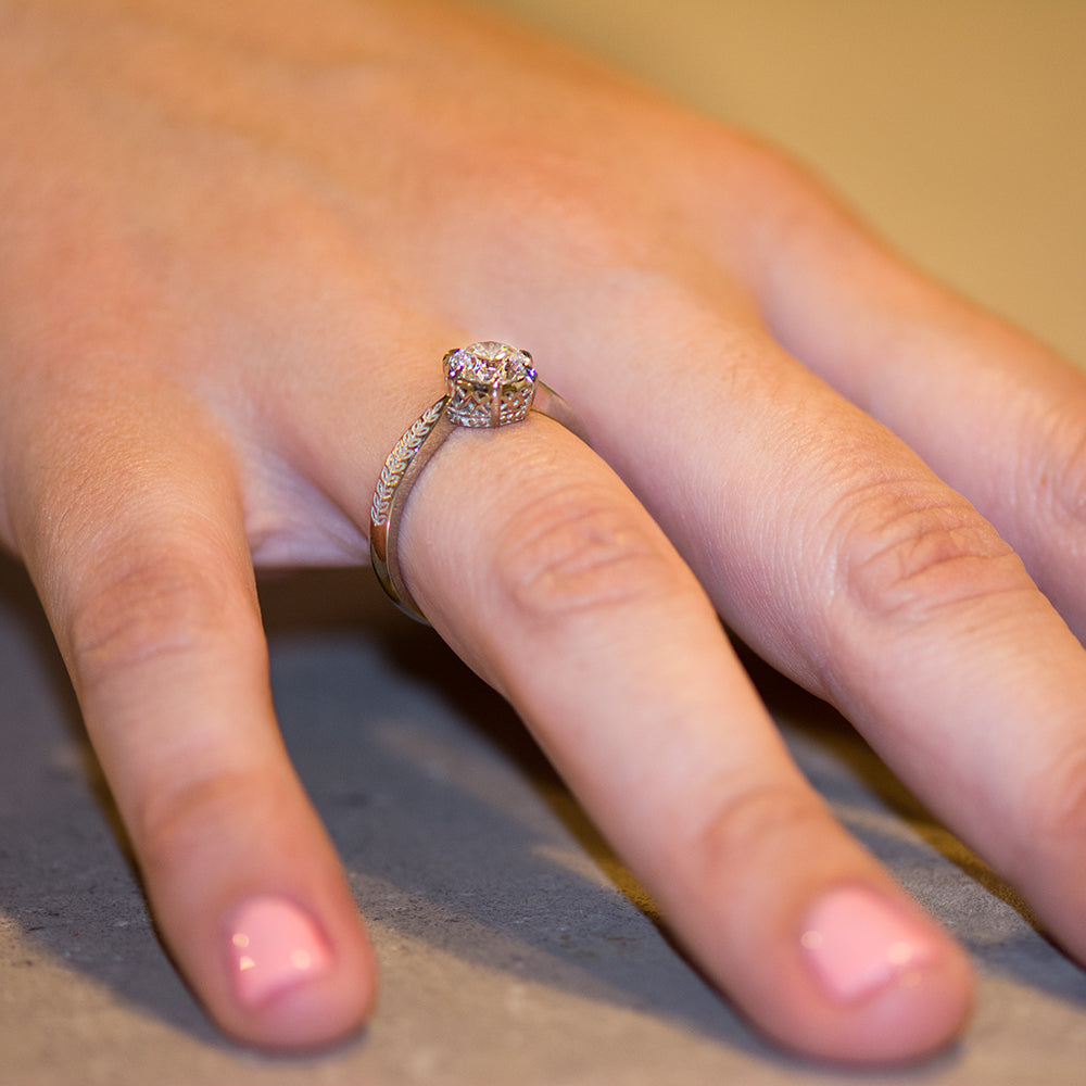 Vintage Style Engagement Ring