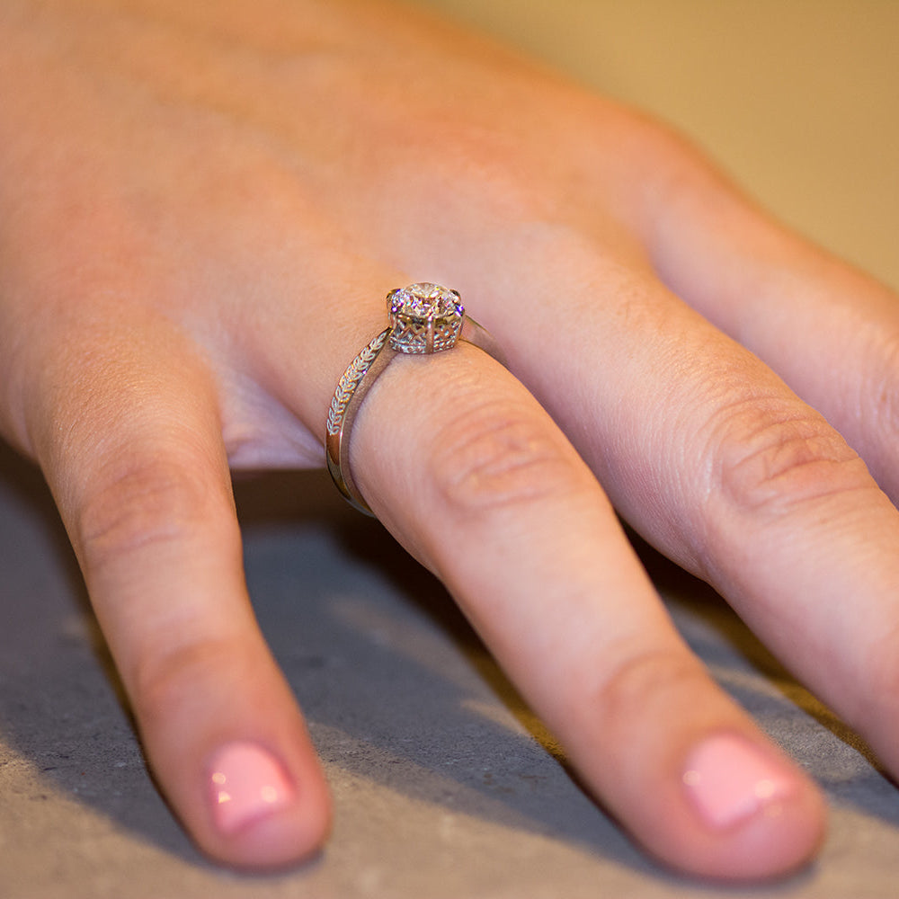 Vintage Style Engagement Ring