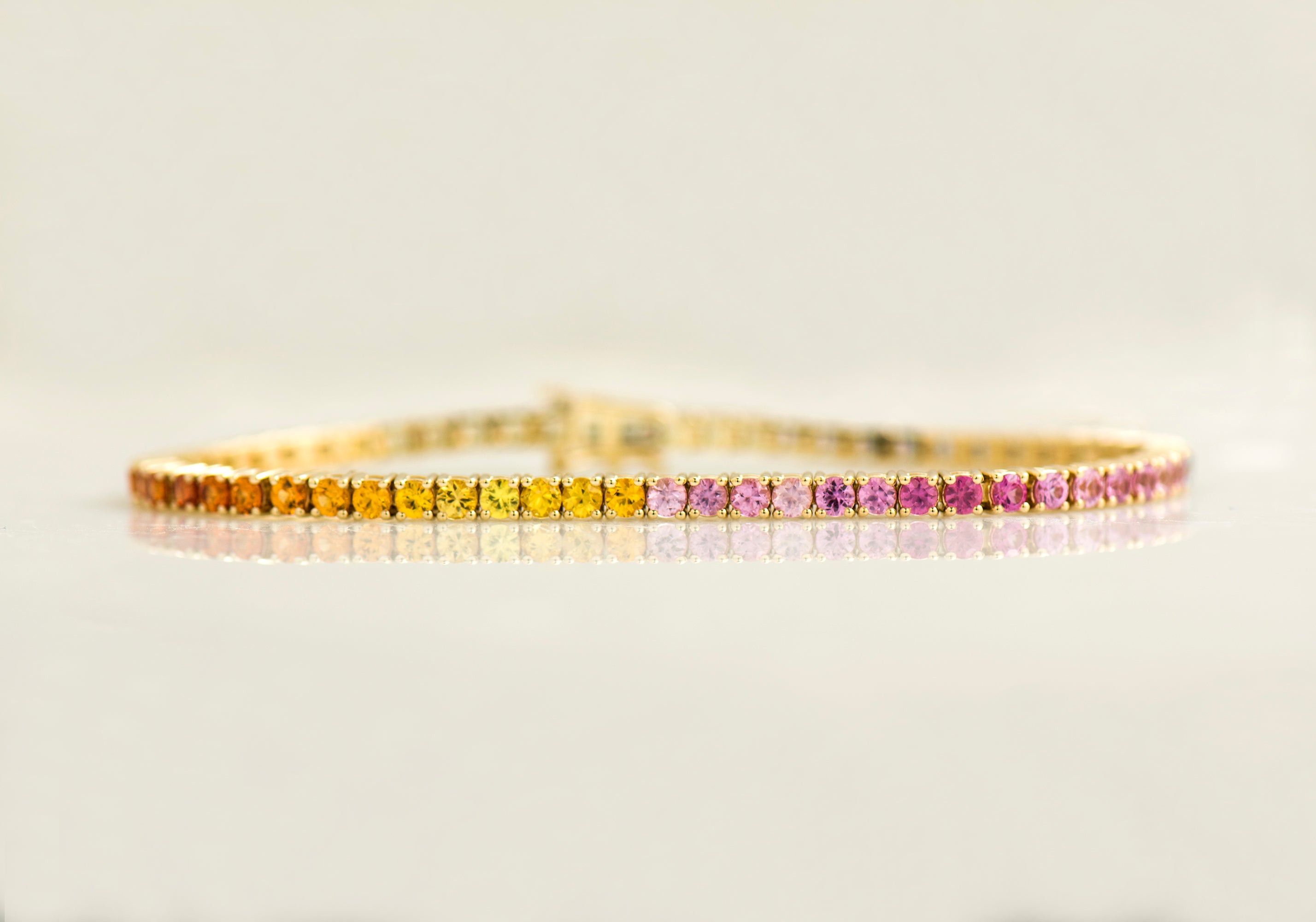 Multicolor tennis sapphire Bracelet