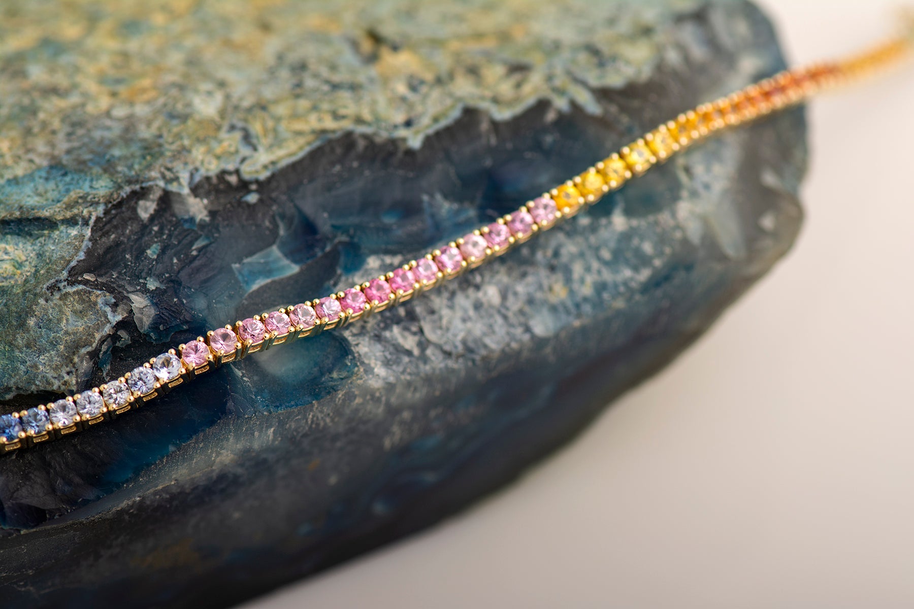 Multicolor tennis sapphire Bracelet