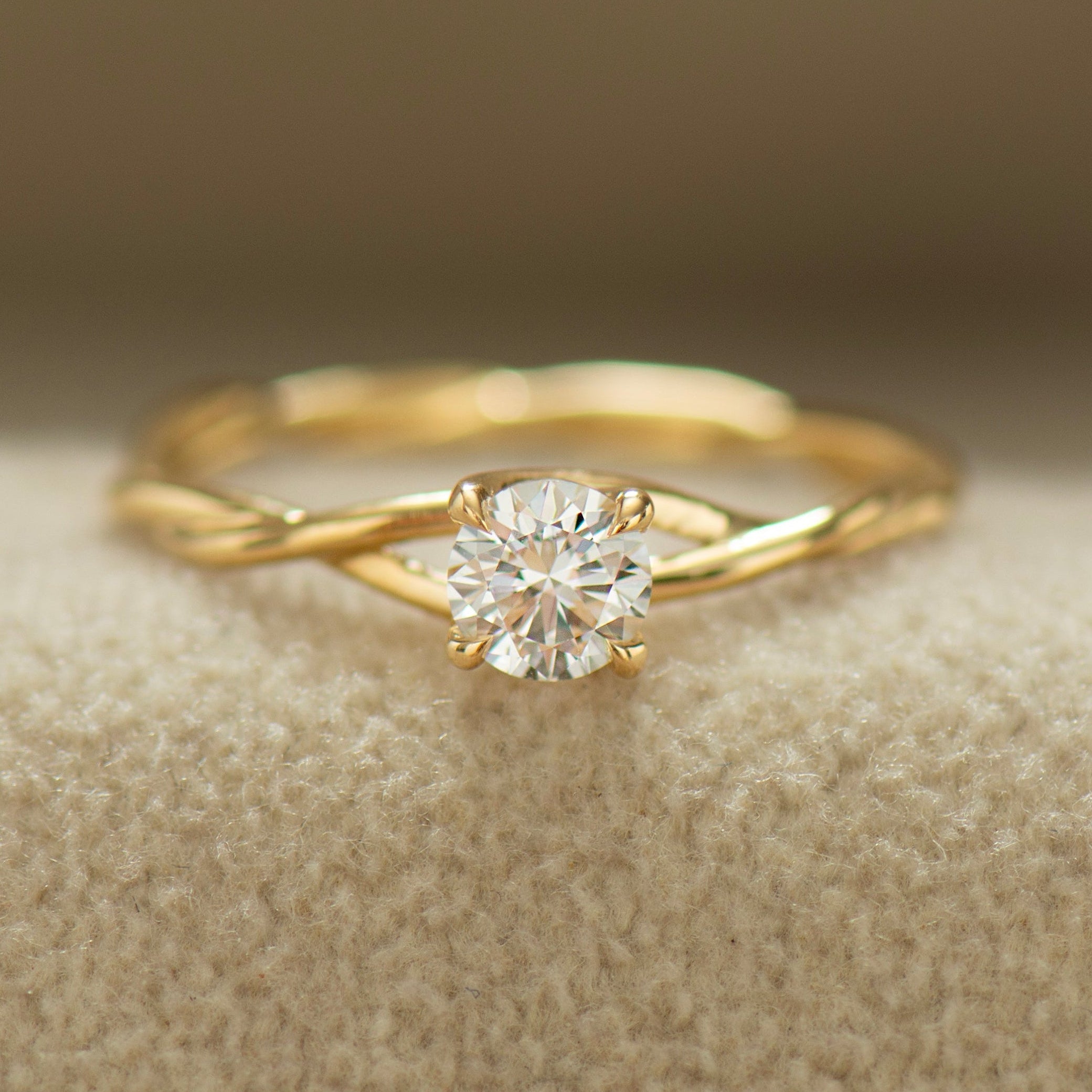 Twisted Rope Engagement Ring