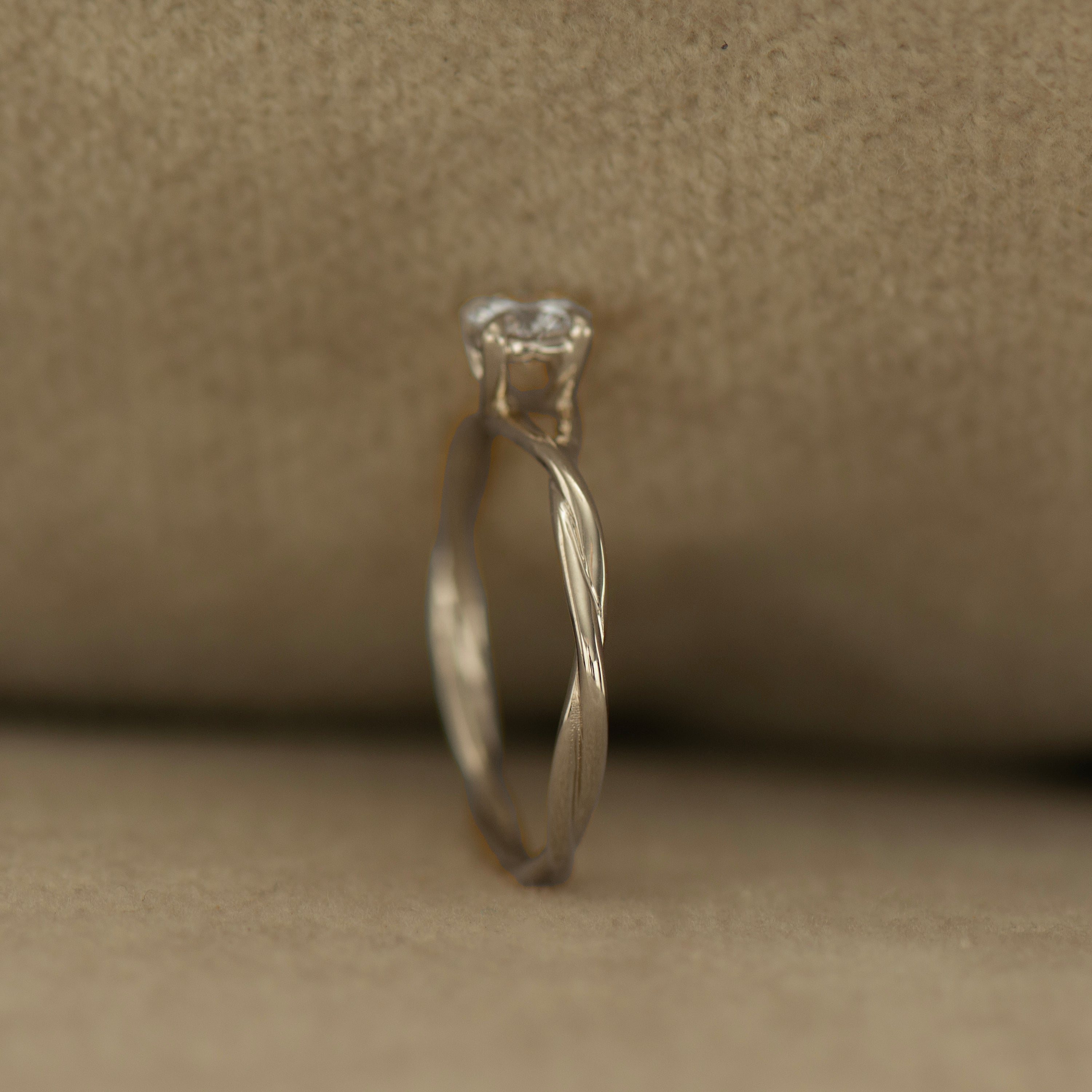Twisted Rope Engagement Ring