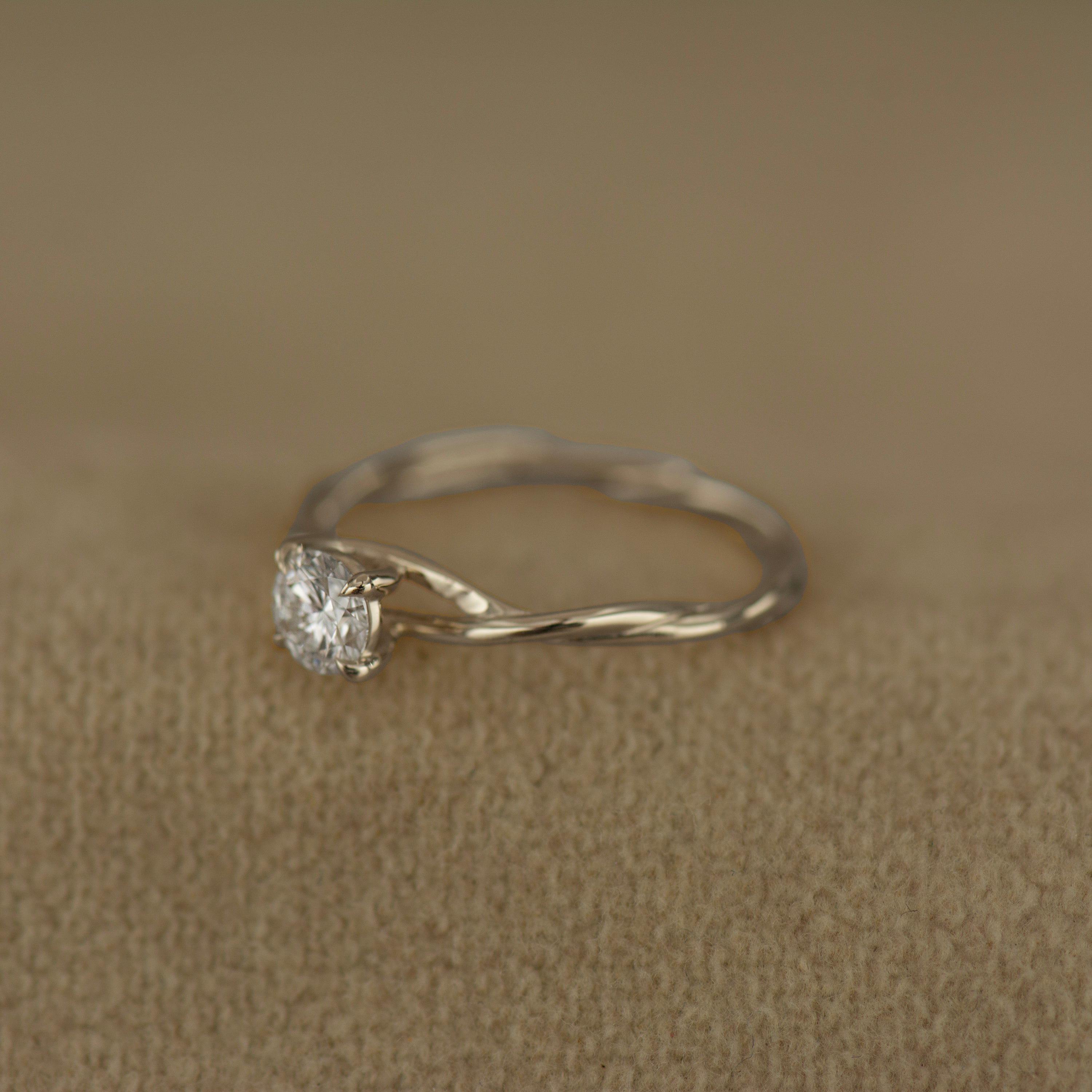 Twisted Rope Engagement Ring