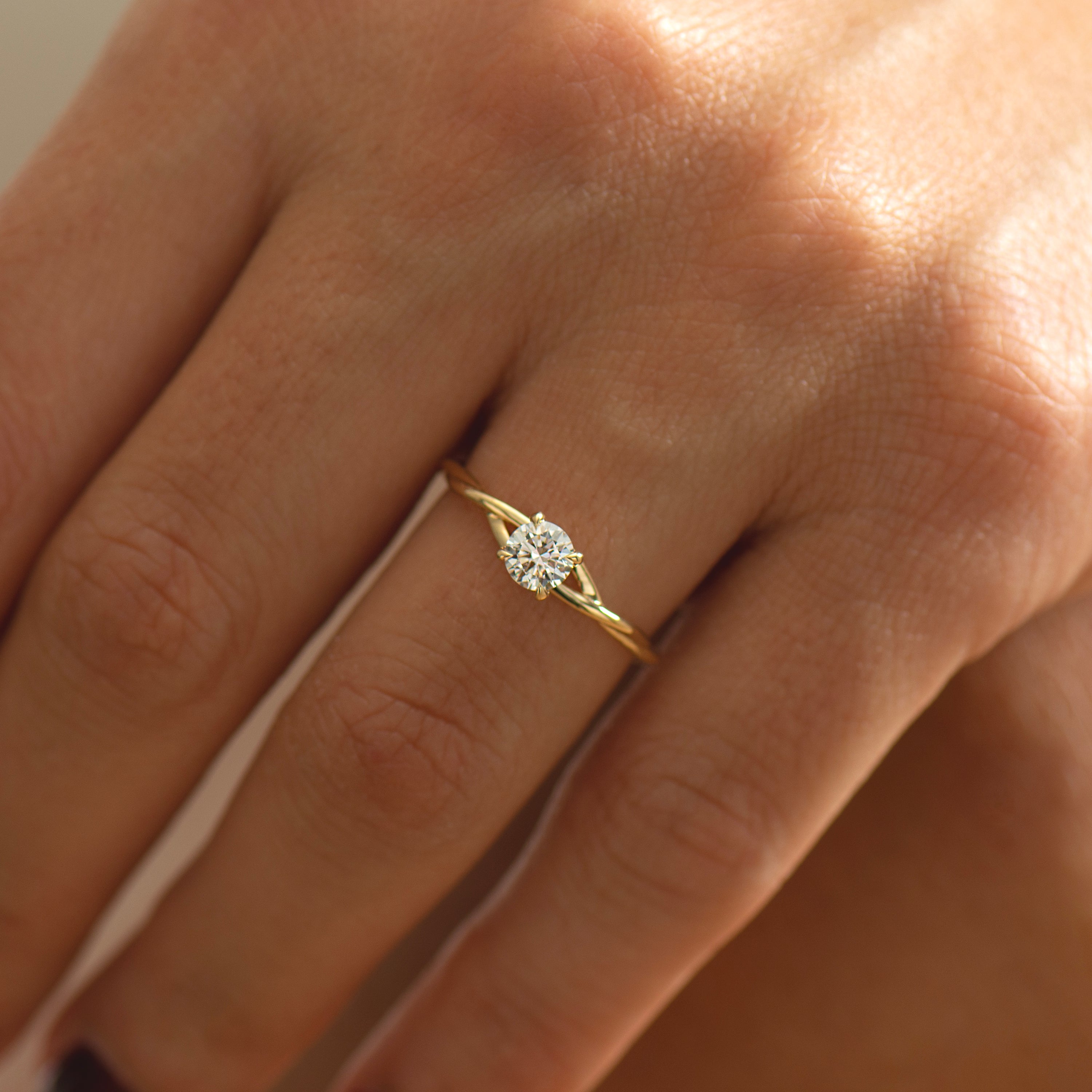Twisted Rope Engagement Ring