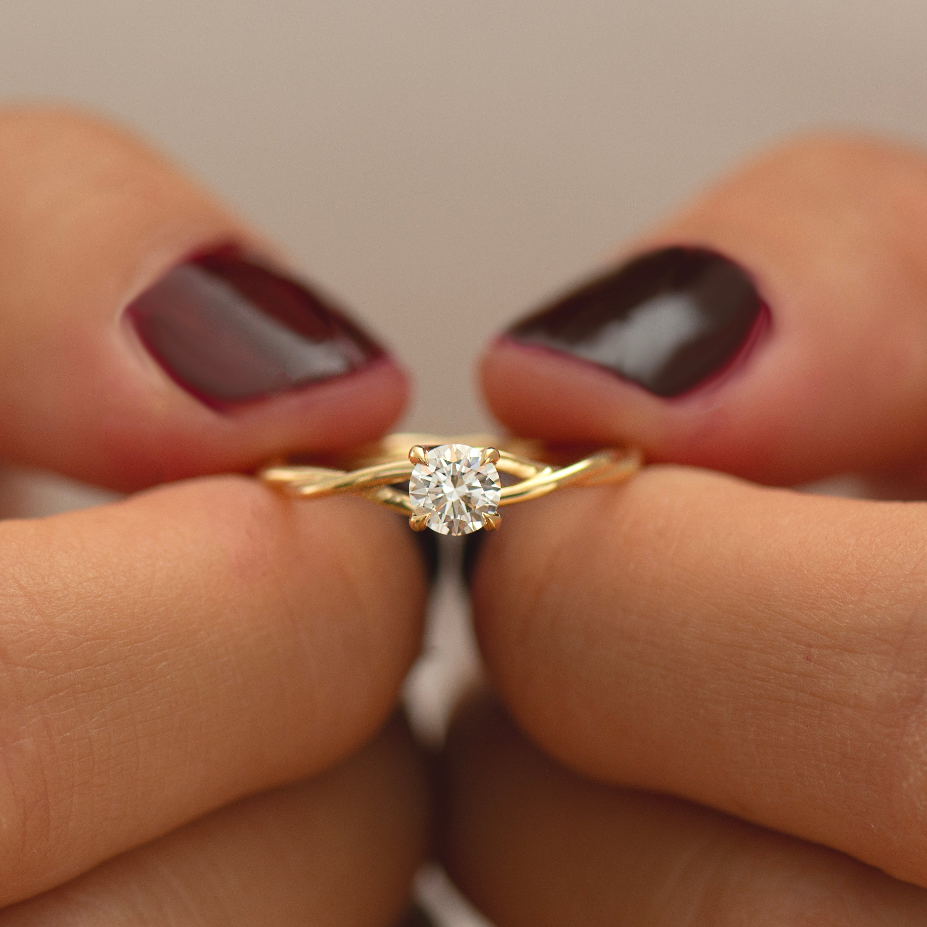 Twisted Rope Engagement Ring
