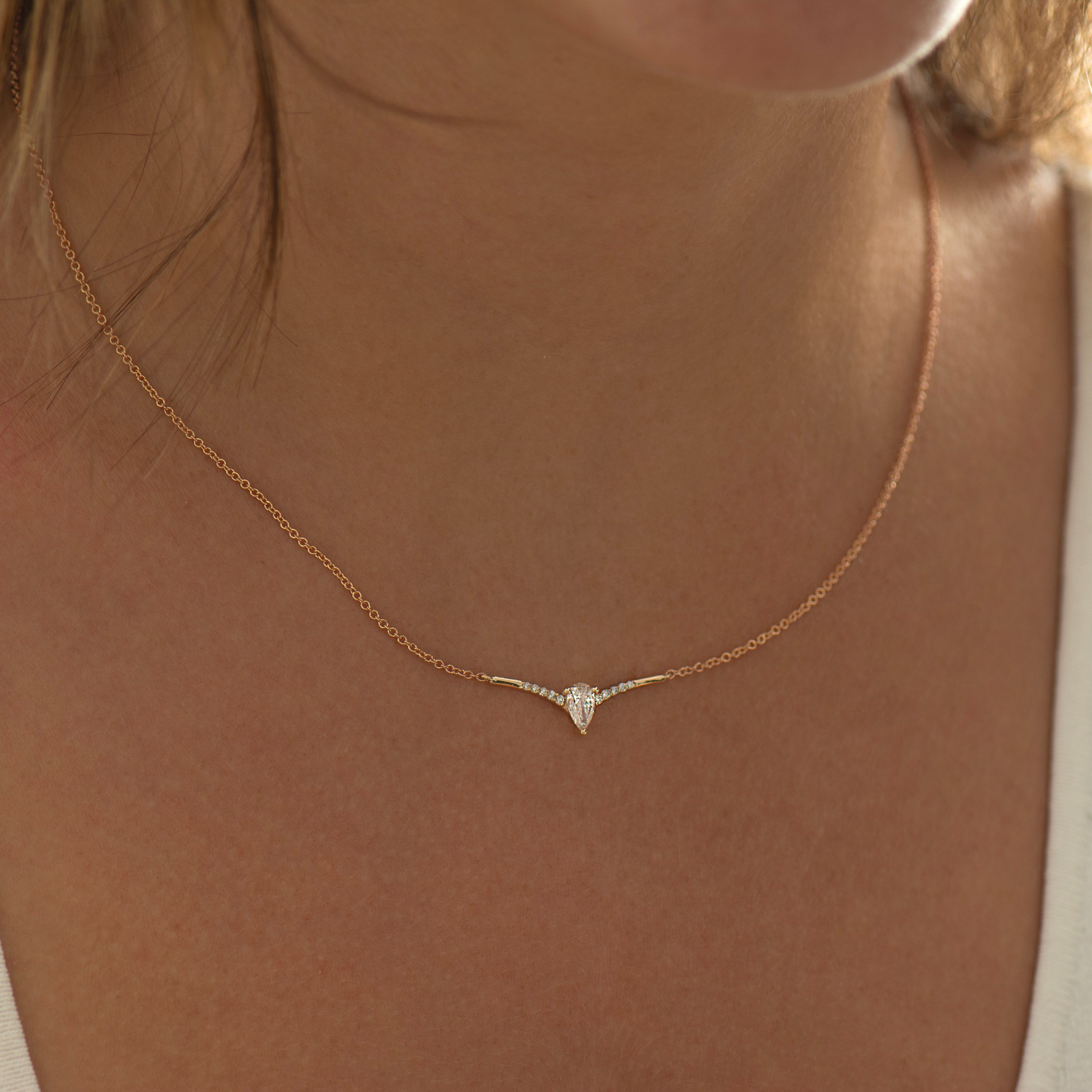 Flying Bird Diamond Necklace
