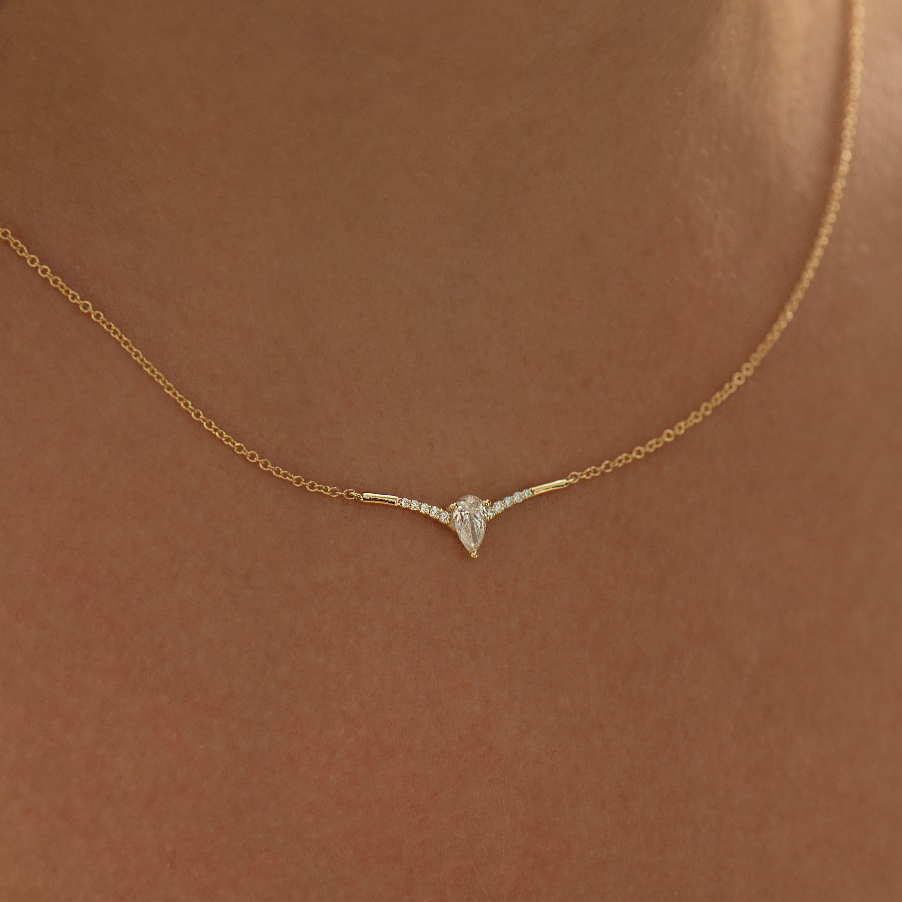 Flying Bird Diamond Necklace