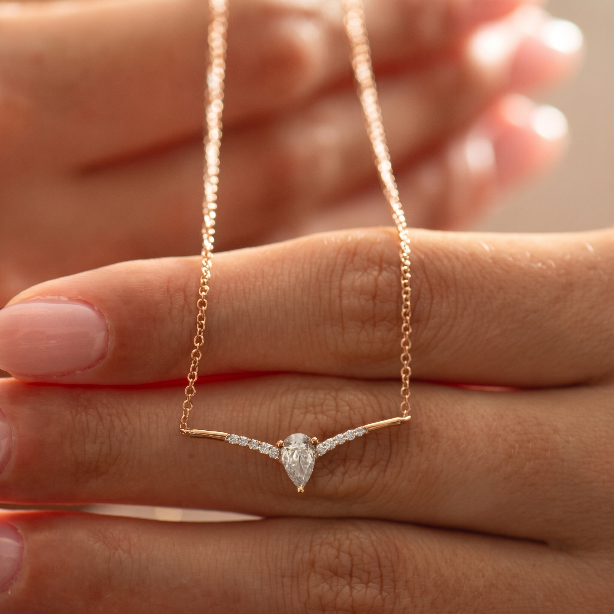 Flying Bird Diamond Necklace