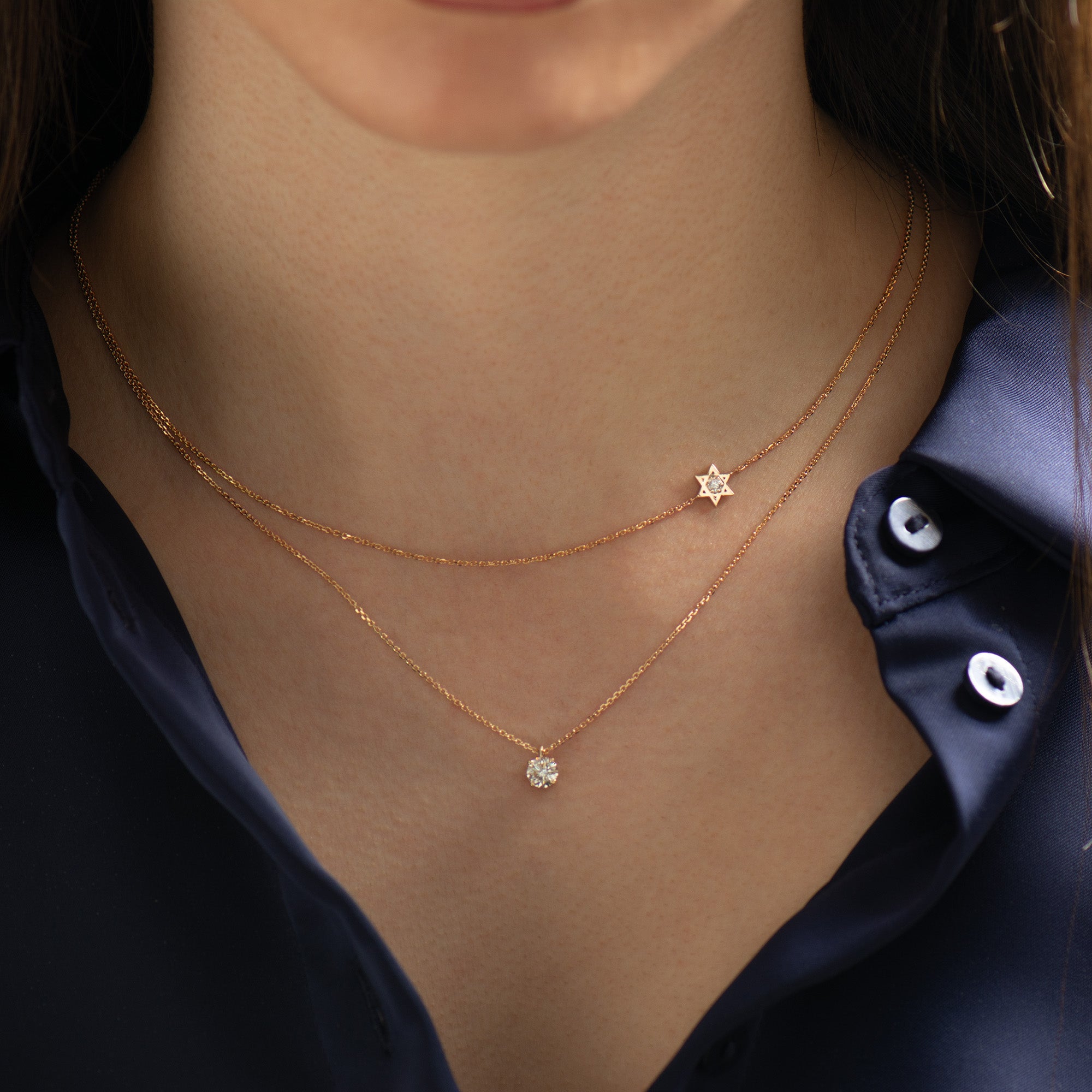 Solitaire Diamond Necklace