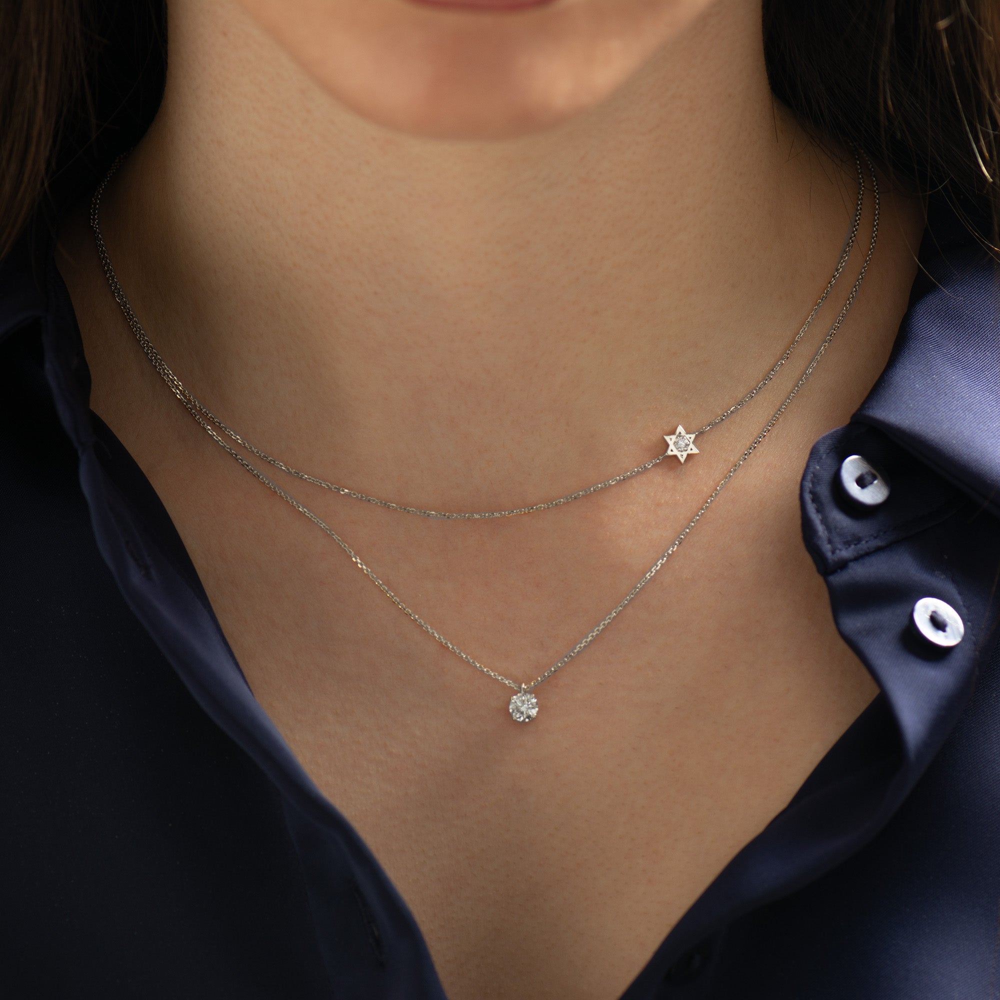 Solitaire Diamond Necklace