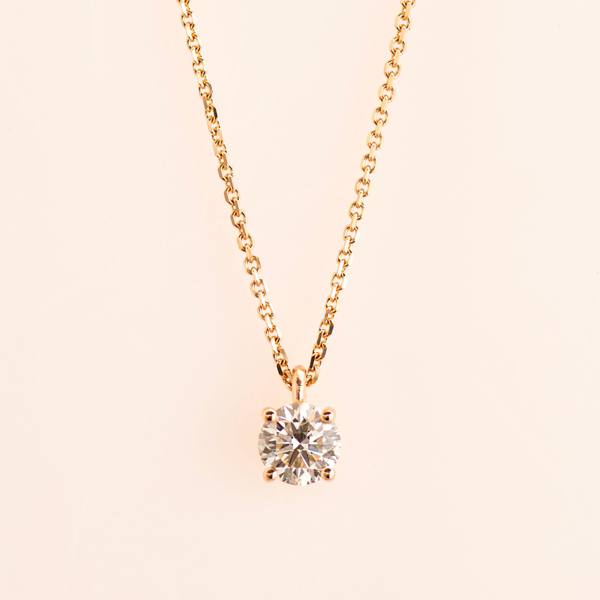 Solitaire Diamond Necklace