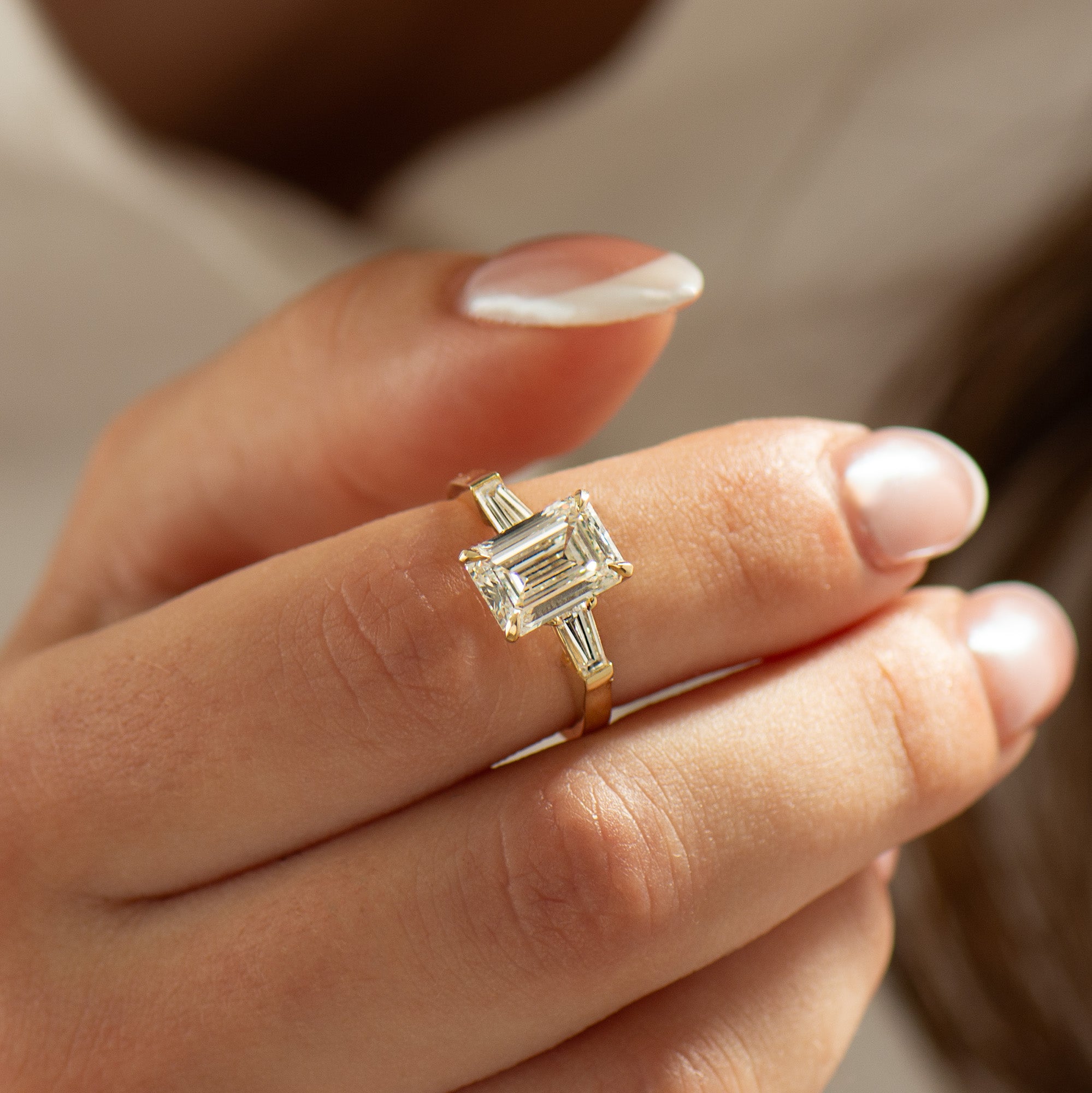 Emerald Cut Engagement Ring