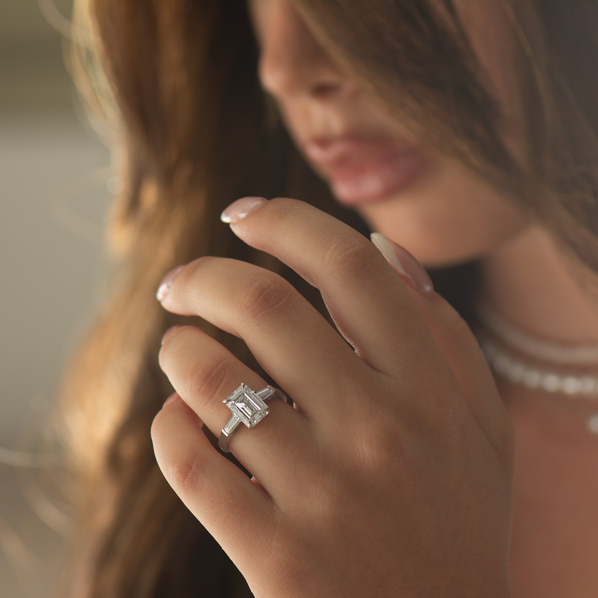 Emerald Cut Engagement Ring