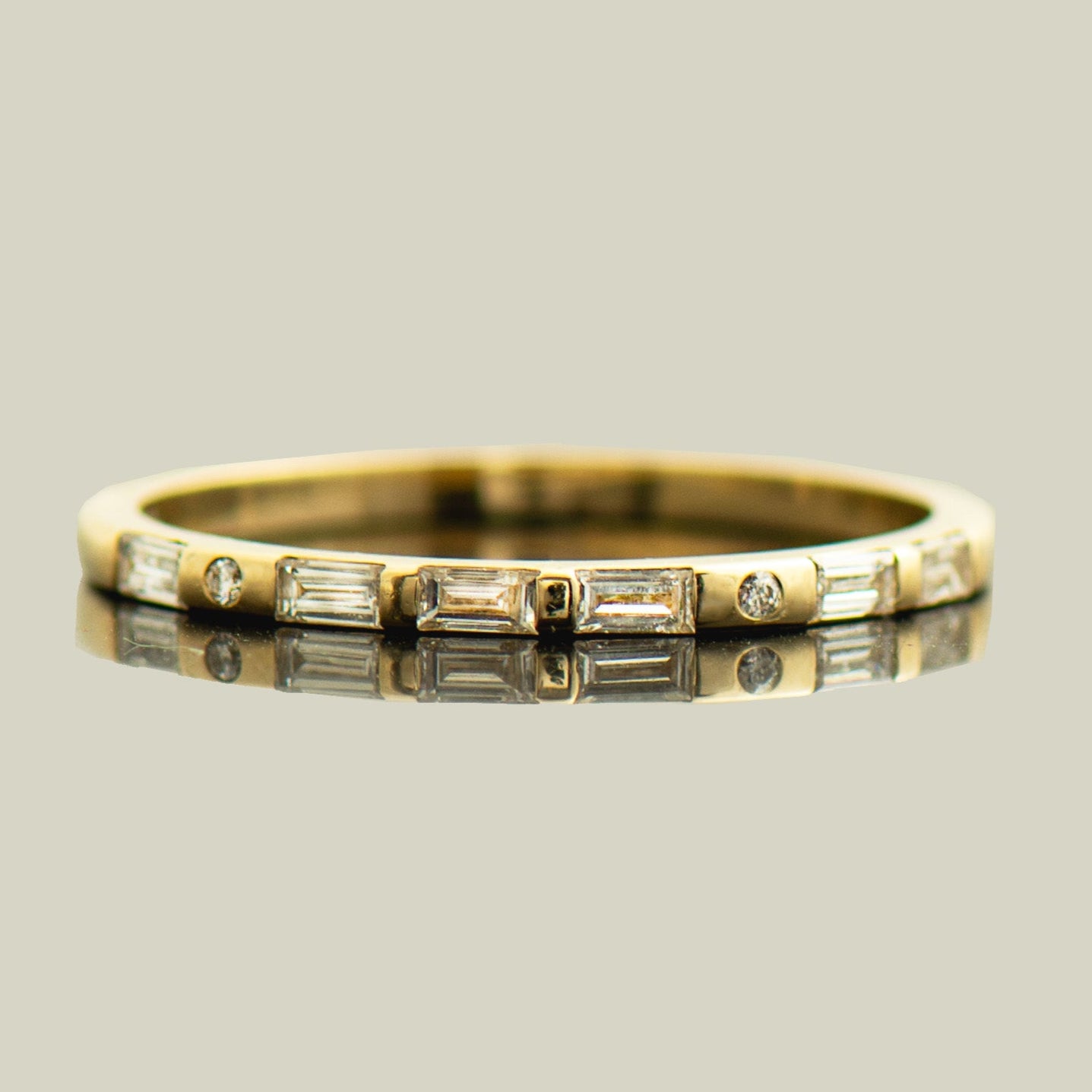 Personalized Morse Code Diamonds Ring