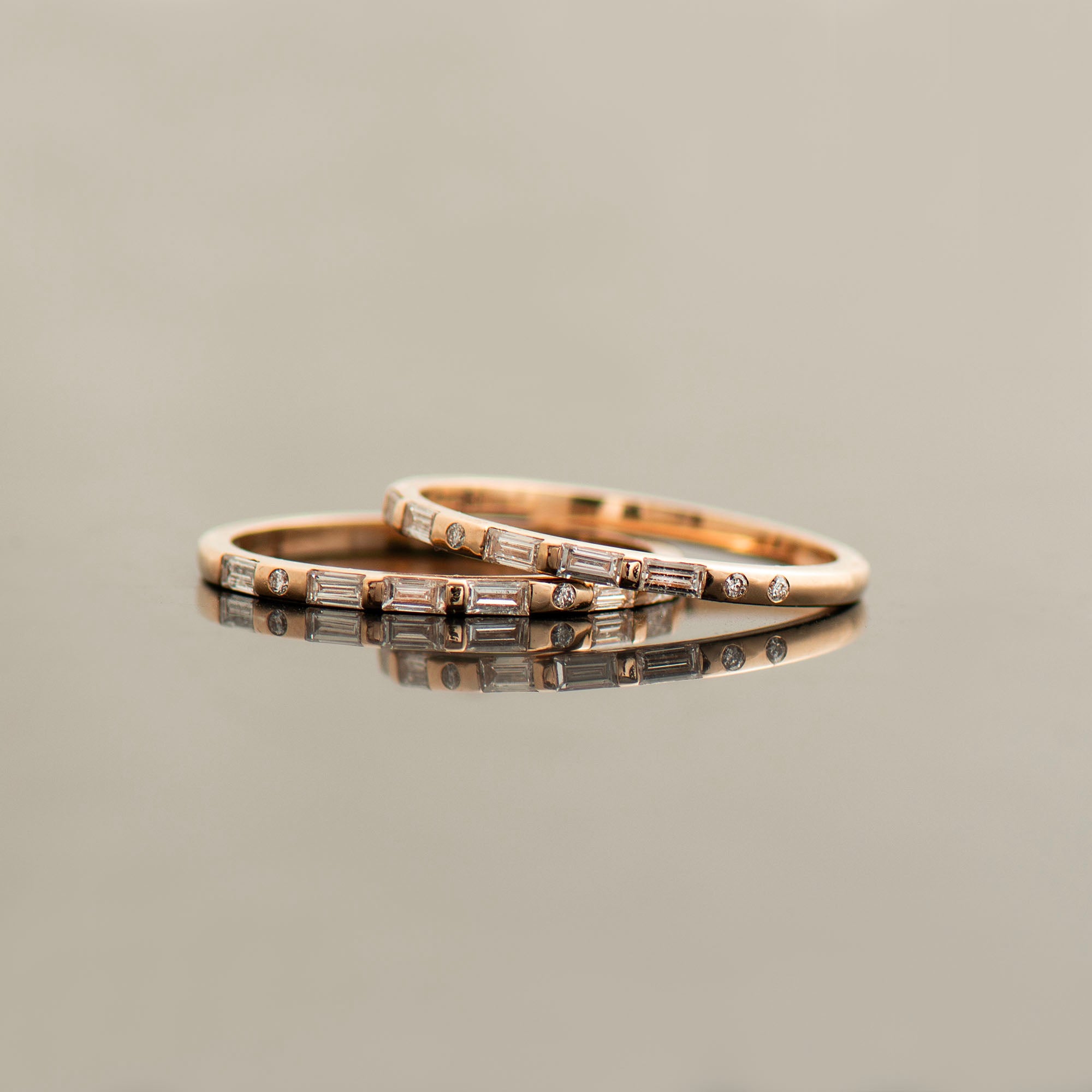 Personalized Morse Code Diamonds Ring