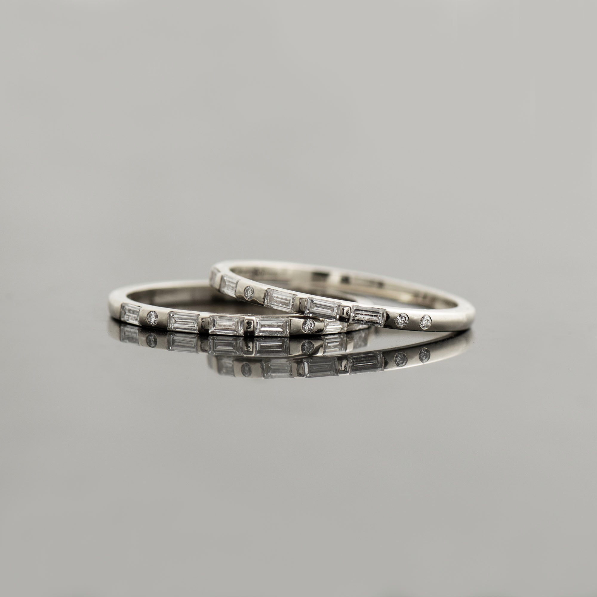Personalized Morse Code Diamonds Ring