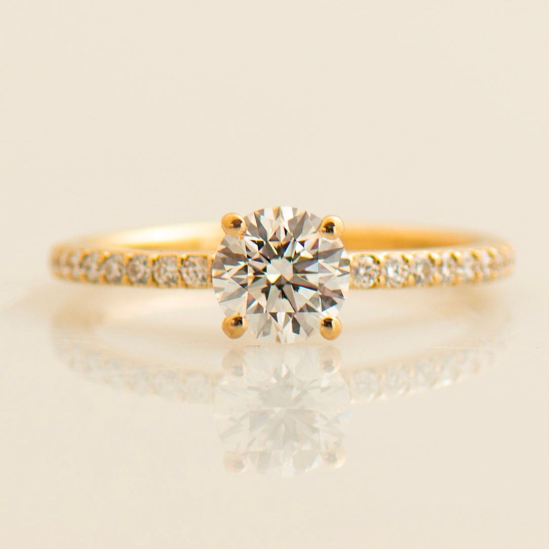 Classy Pave Engagement Ring