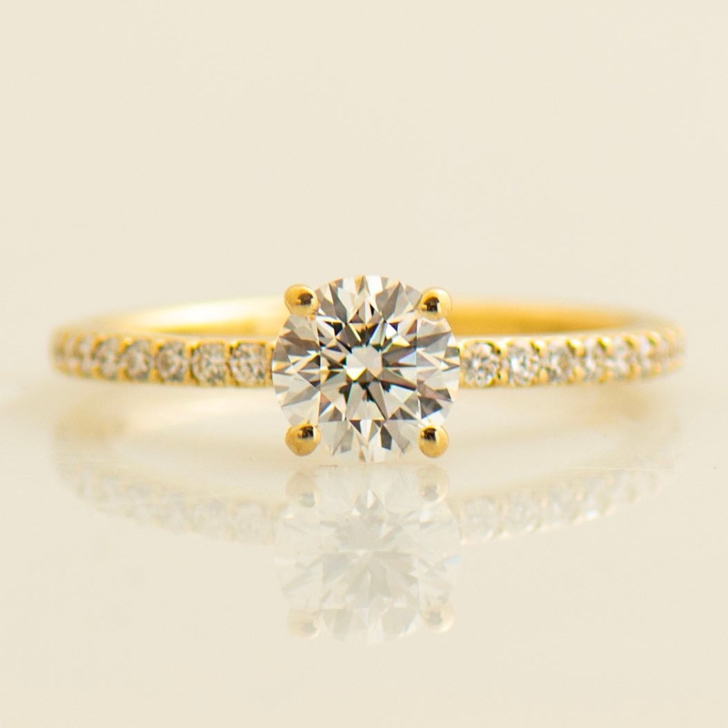 Classy Pave Engagement Ring