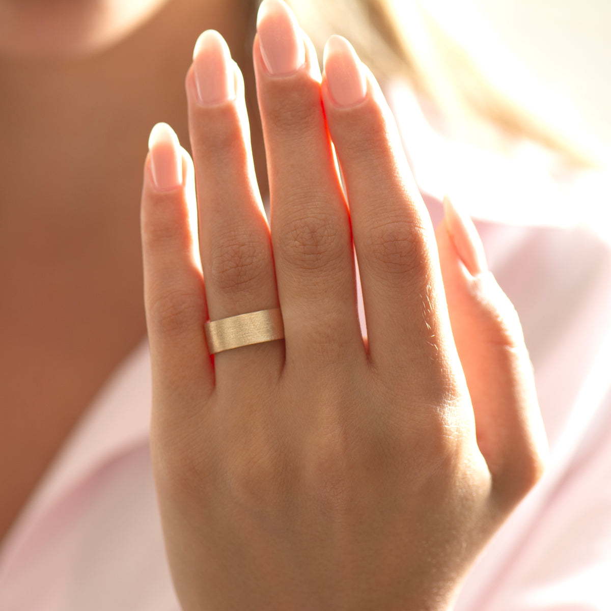 7mm Brushed Wedding Ring