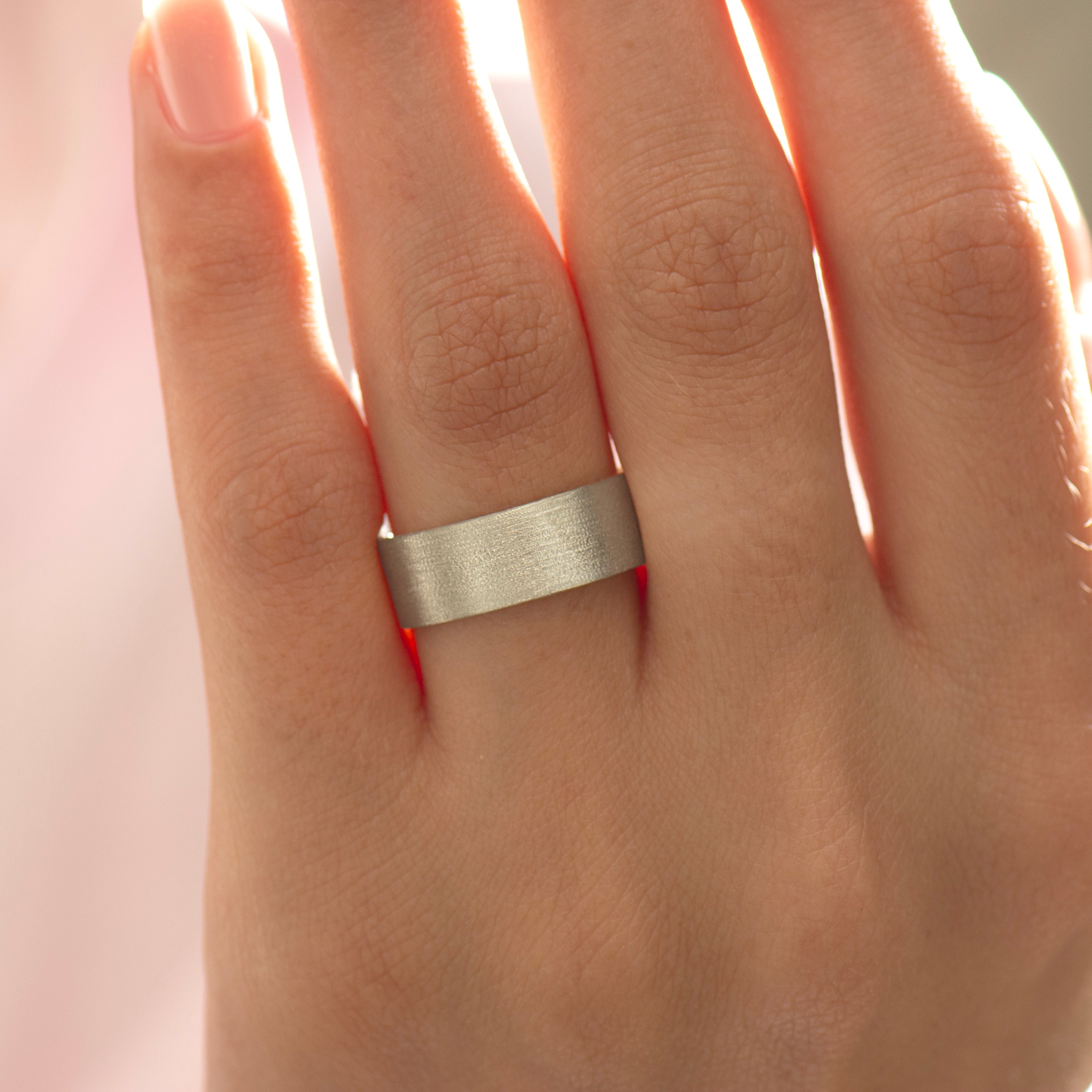 7mm Brushed Wedding Ring