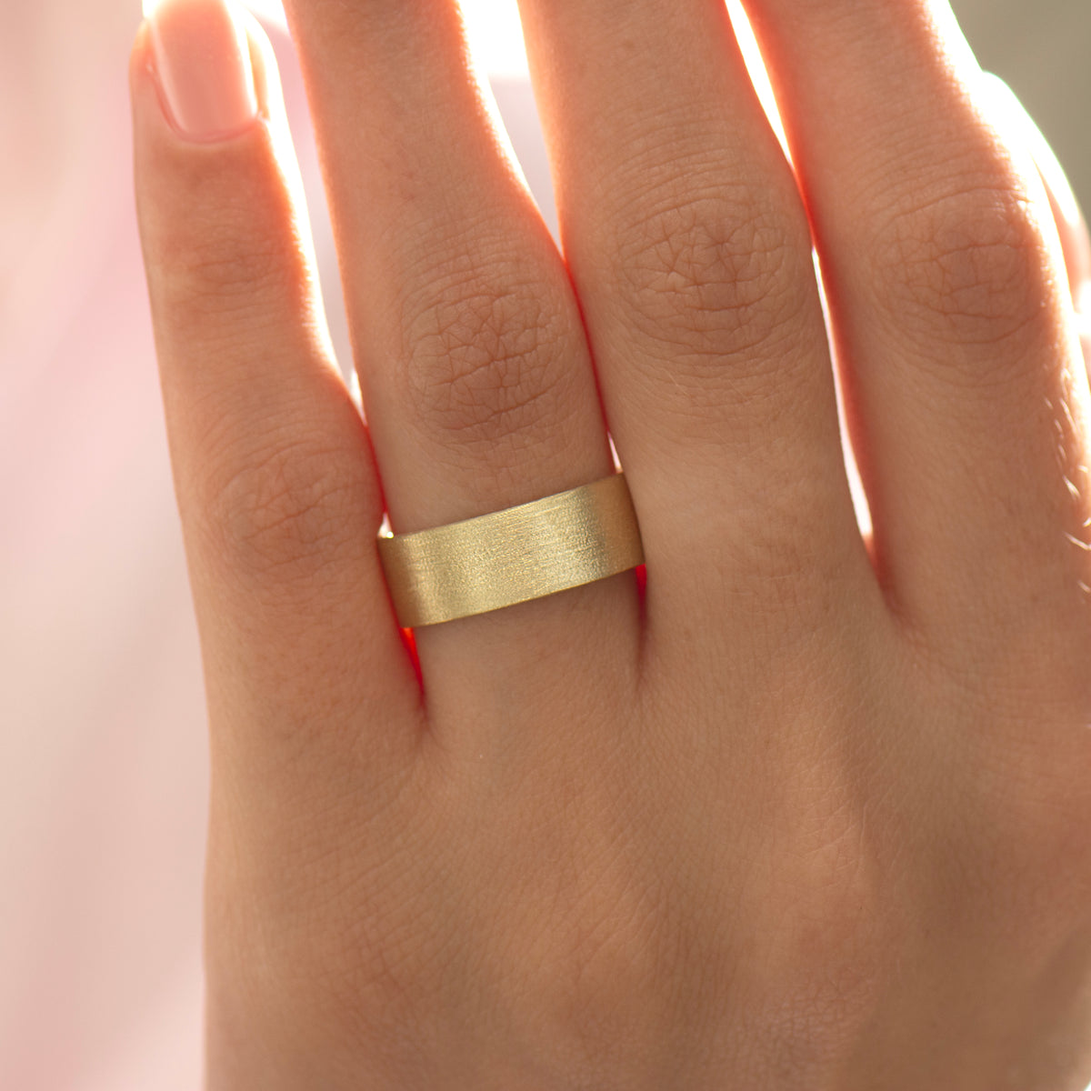 7mm Brushed Wedding Ring