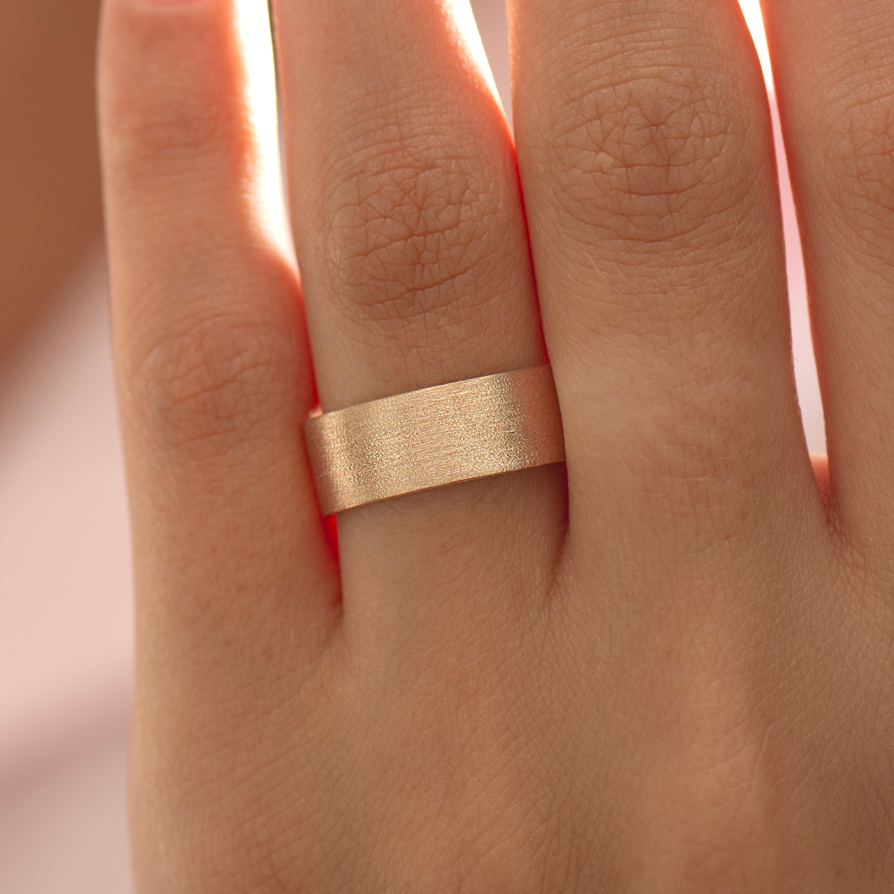 7mm Brushed Wedding Ring