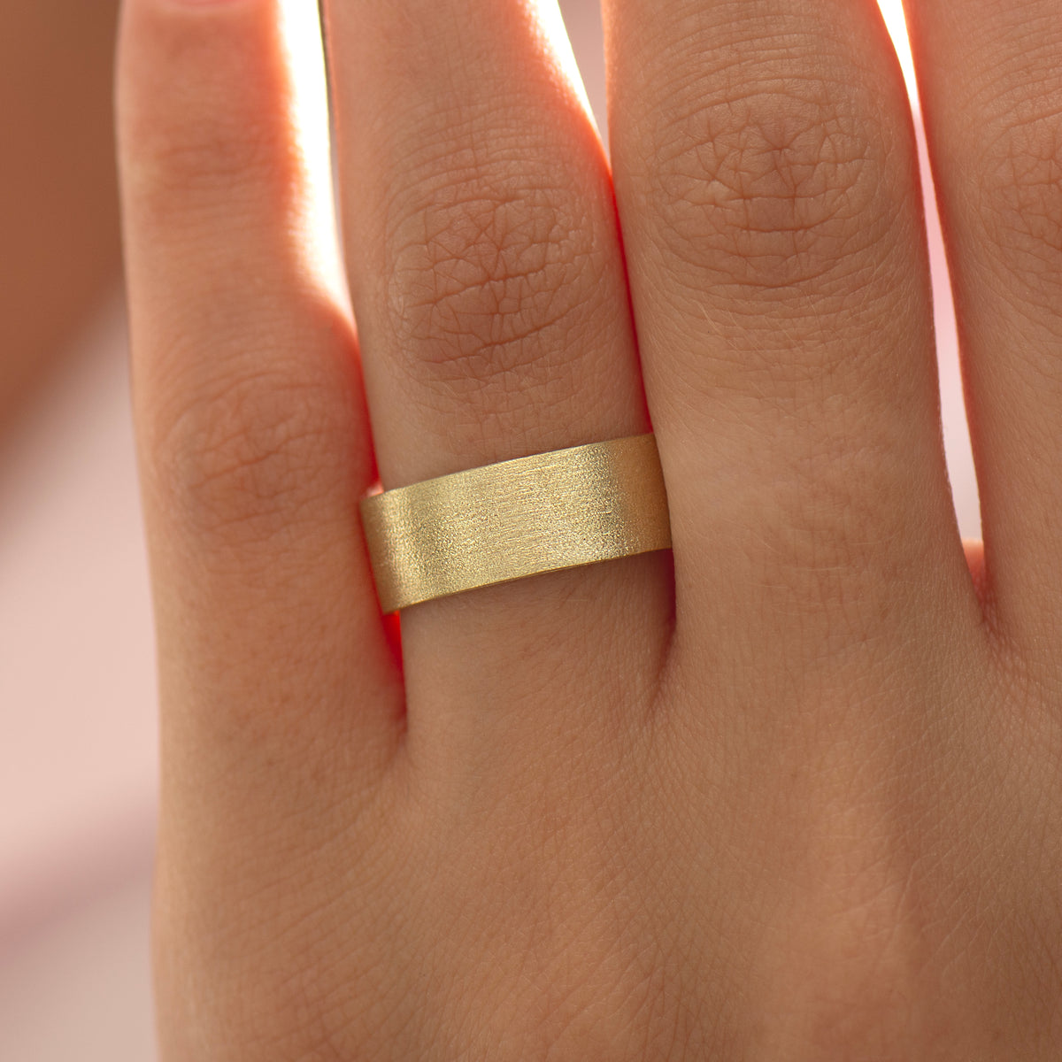 7mm Brushed Wedding Ring