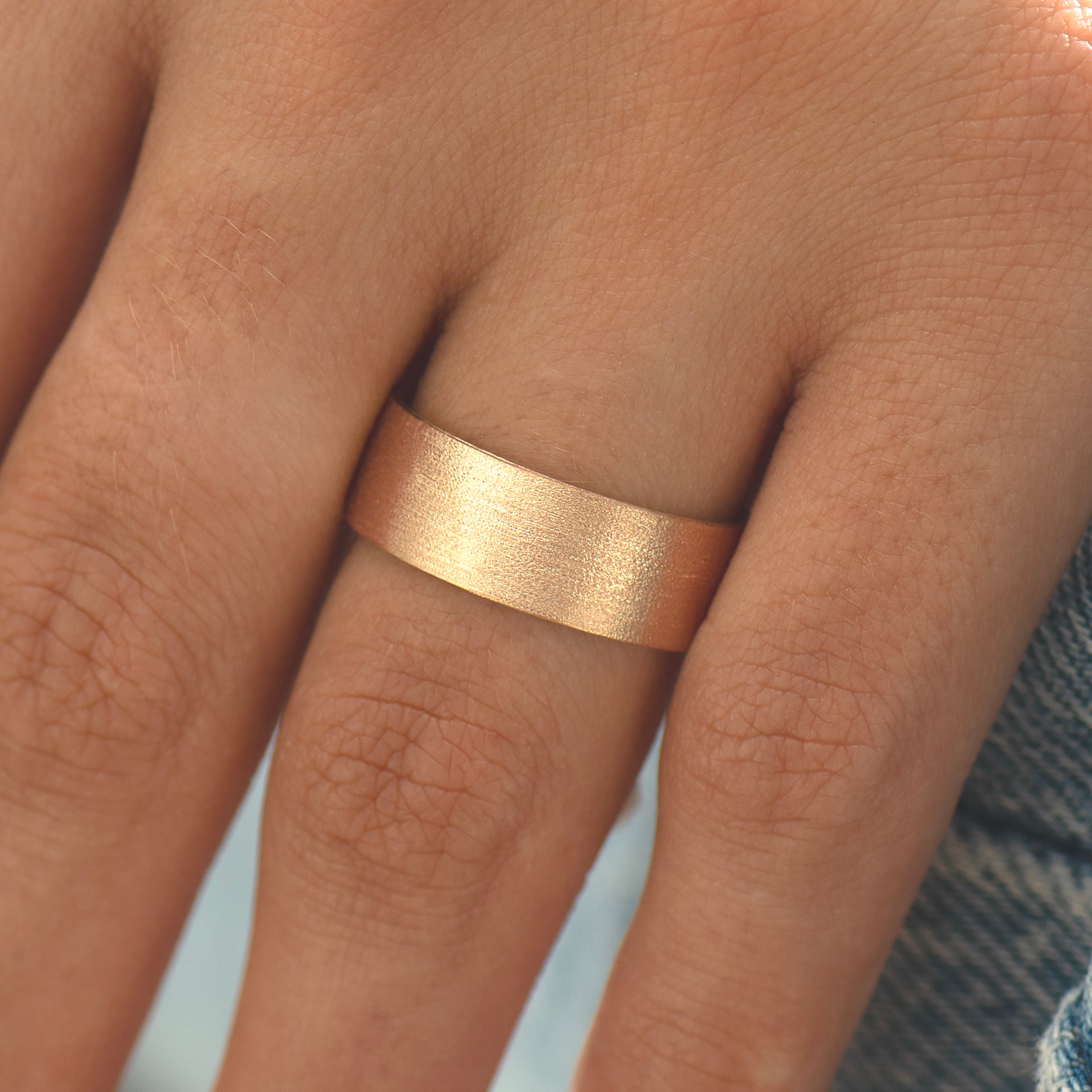7mm Brushed Wedding Ring