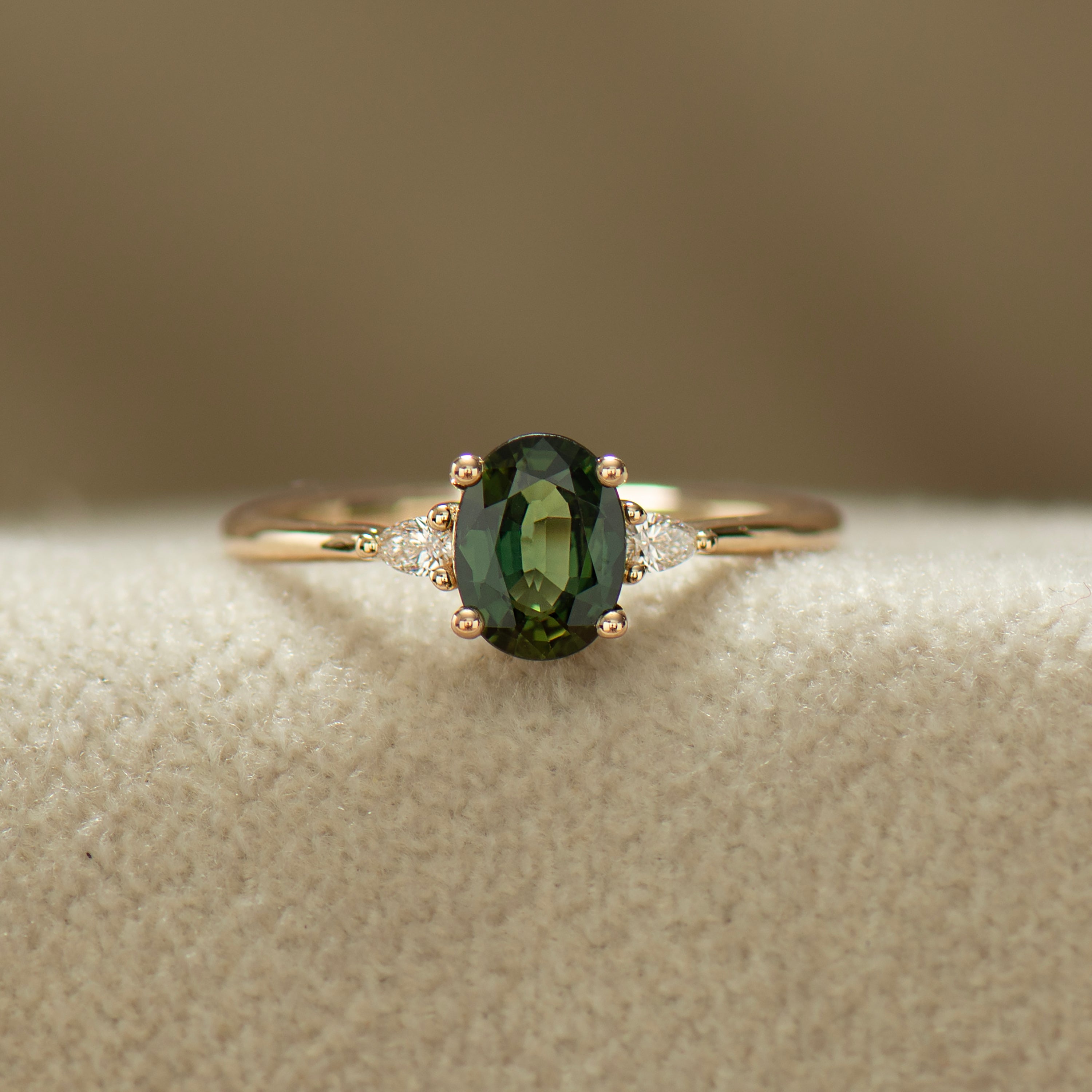 Forest Green Sapphire Set - Plain
