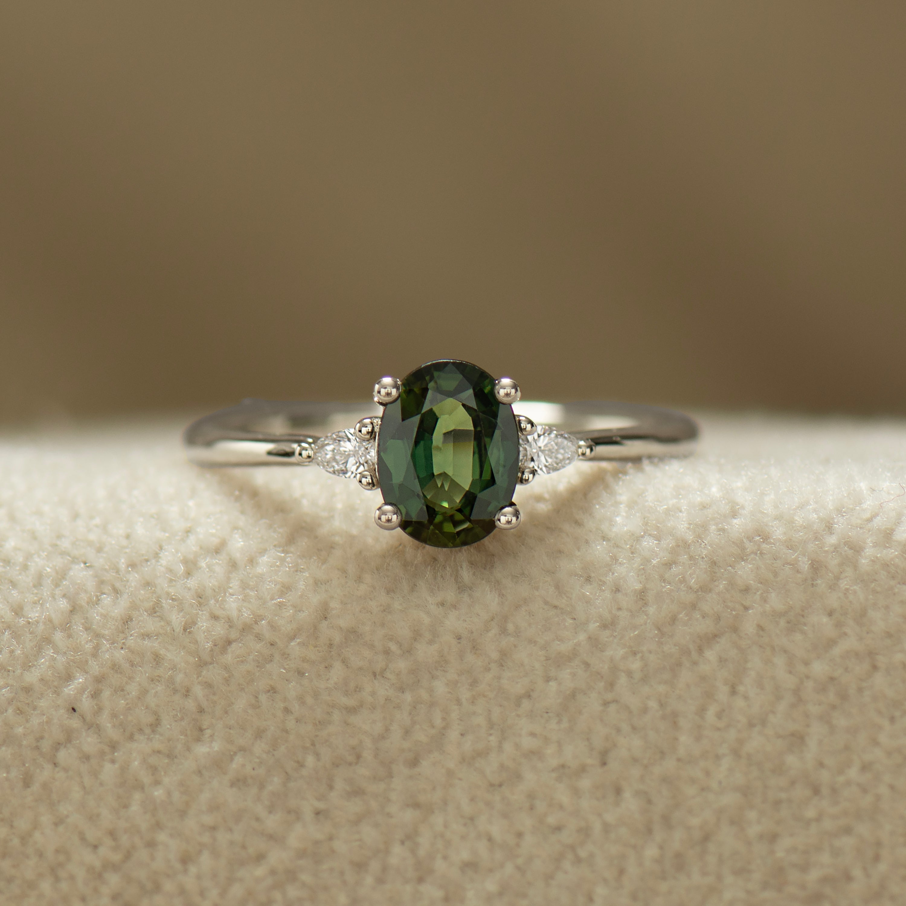 Forest Green Sapphire Set - Plain