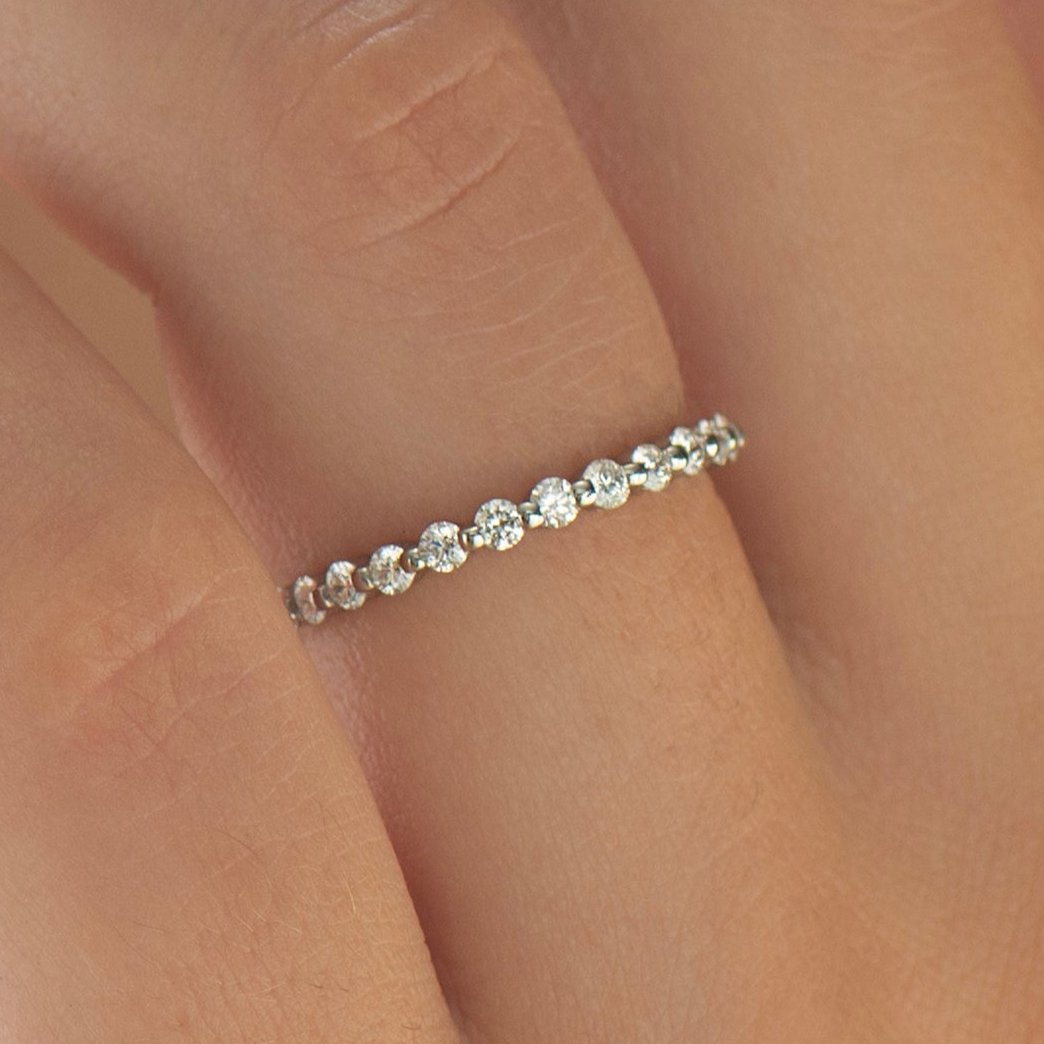 Eternity Bubble Diamonds Ring