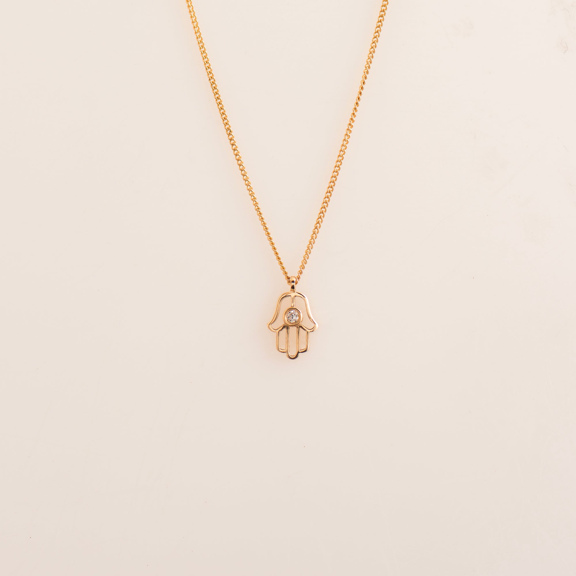 Hamsa Diamond Necklace