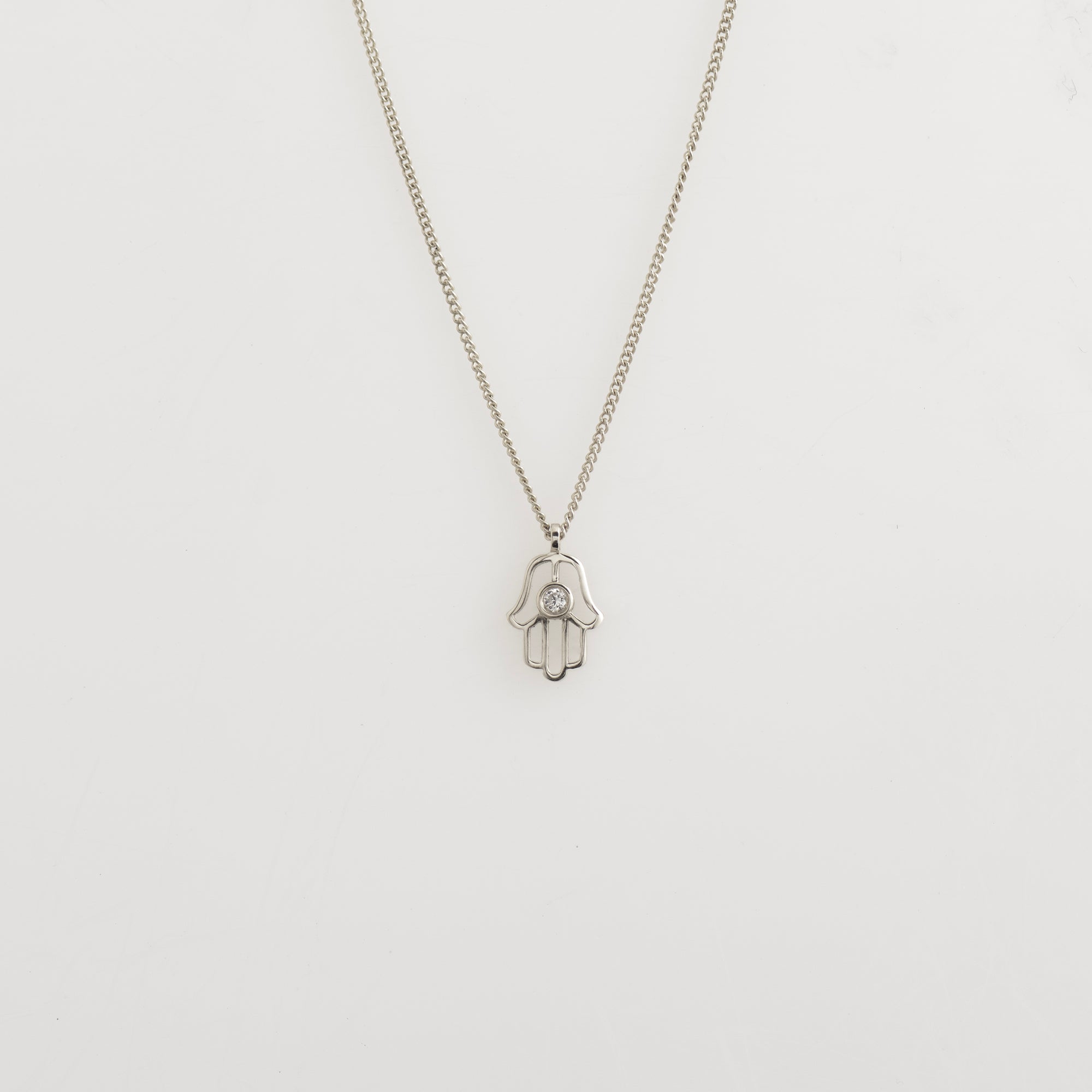 Hamsa Diamond Necklace