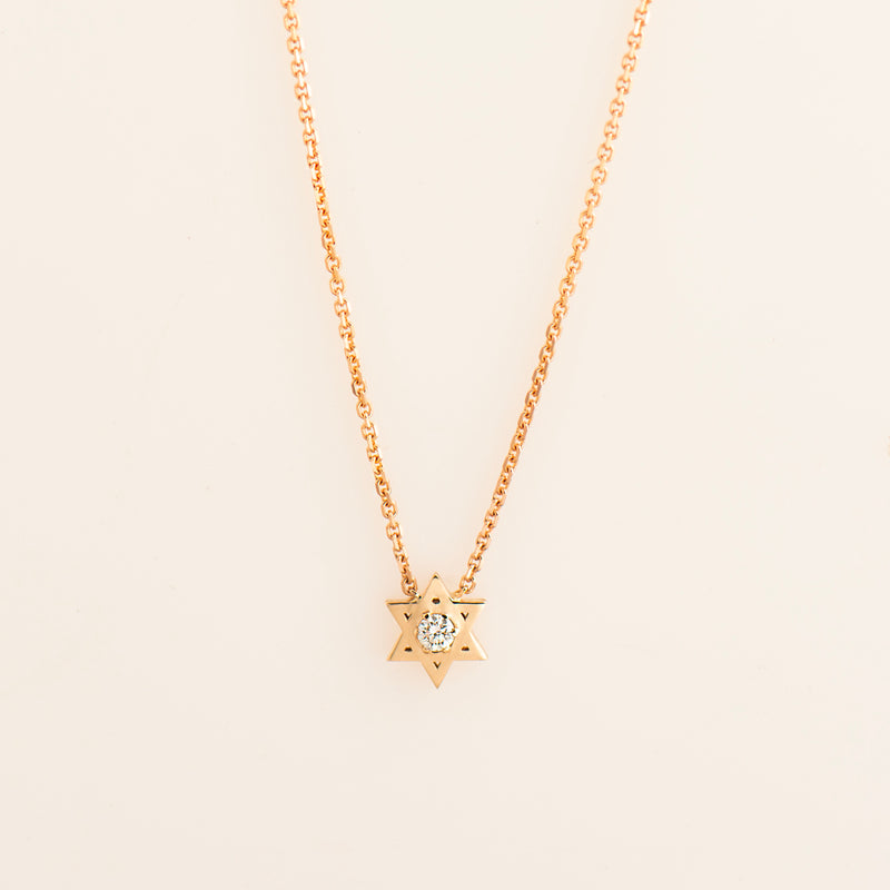 Signature Star of David - Small Version with Diamond