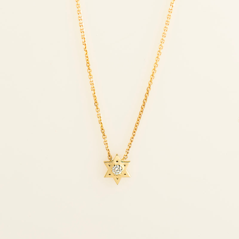 Signature Star of David - Small Version with Diamond