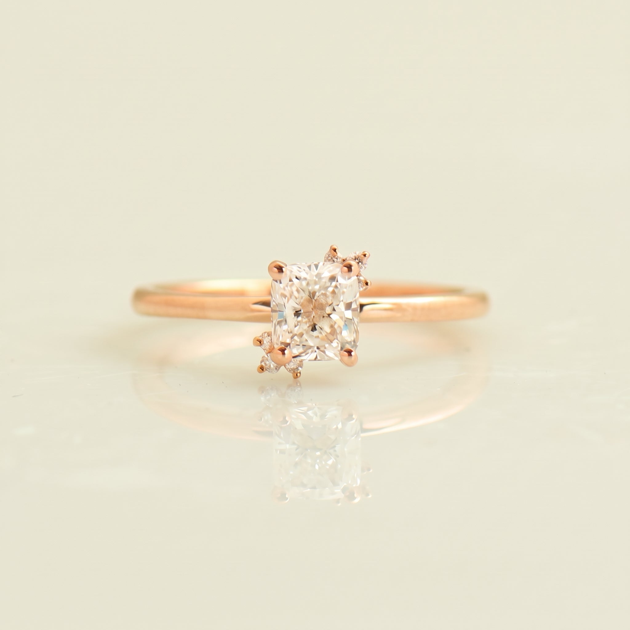 The Floral Cushion Ring
