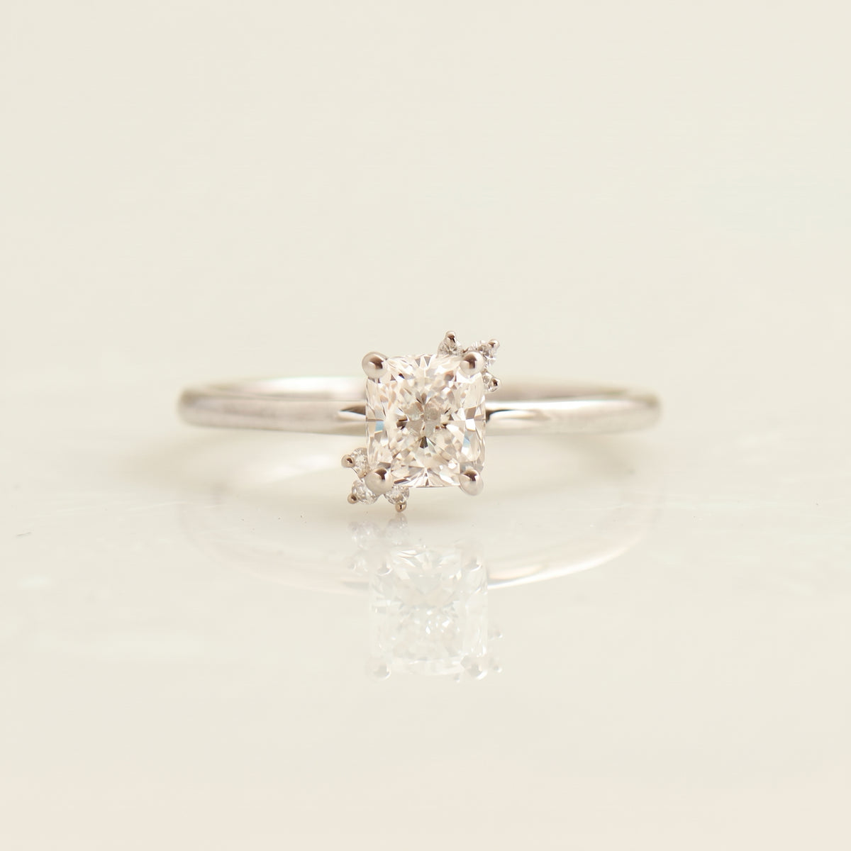 The Floral Cushion Ring