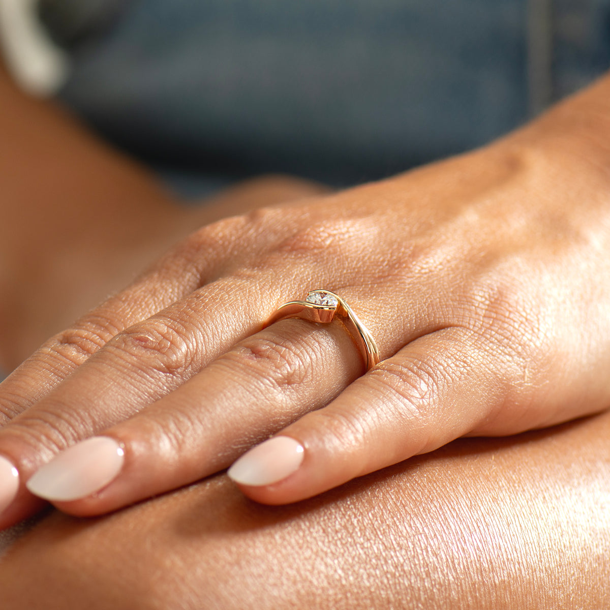 Bypass Engagement Ring Set