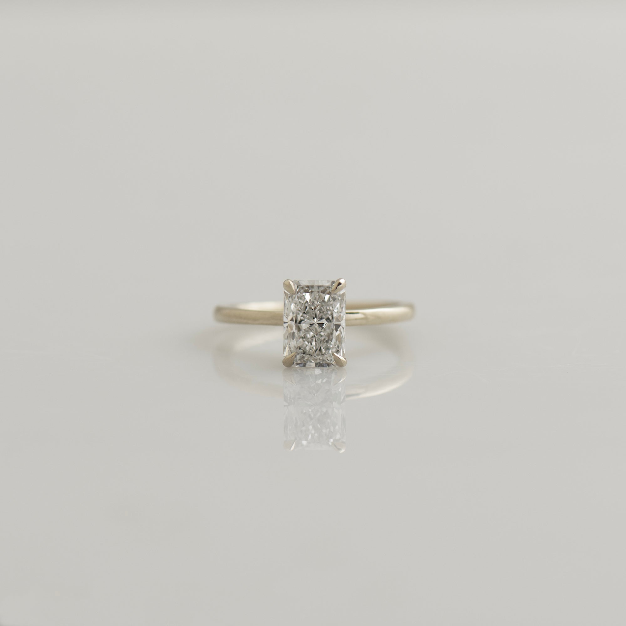 Solitaire Radiant Engagement Ring