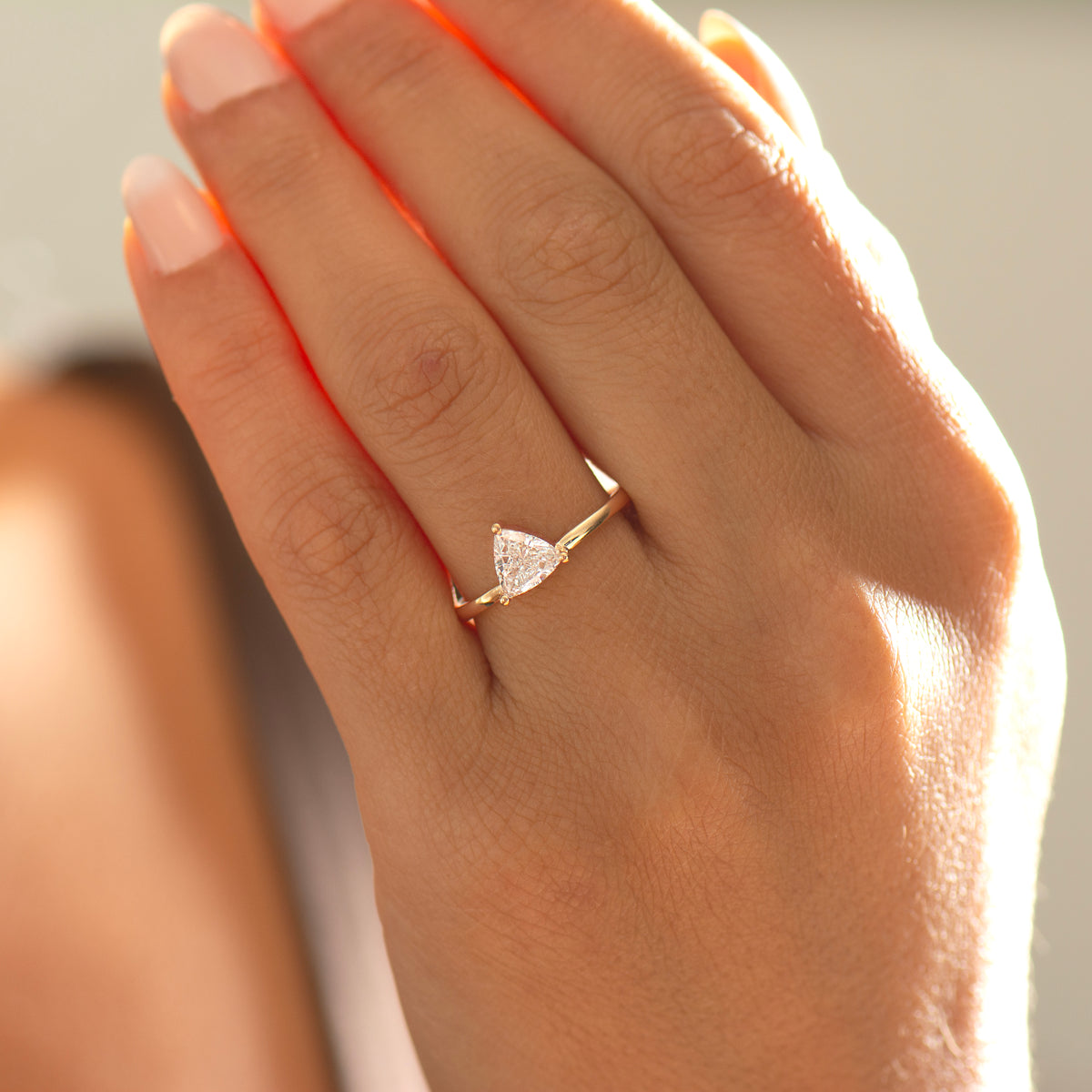 Trillion Engagement Ring