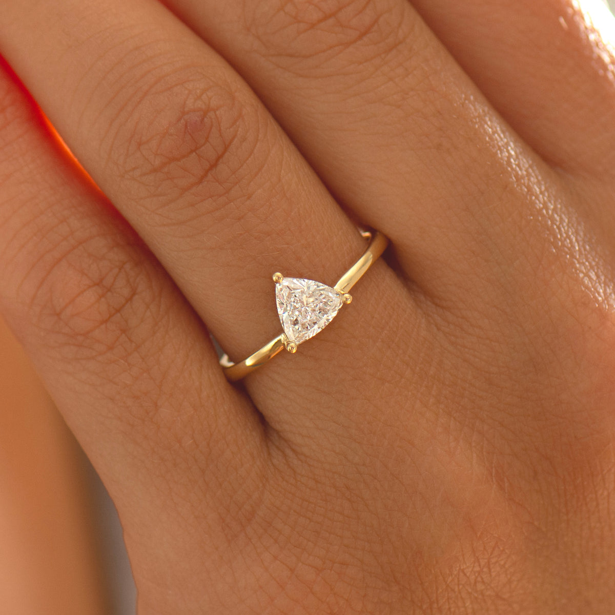 Trillion Engagement Ring