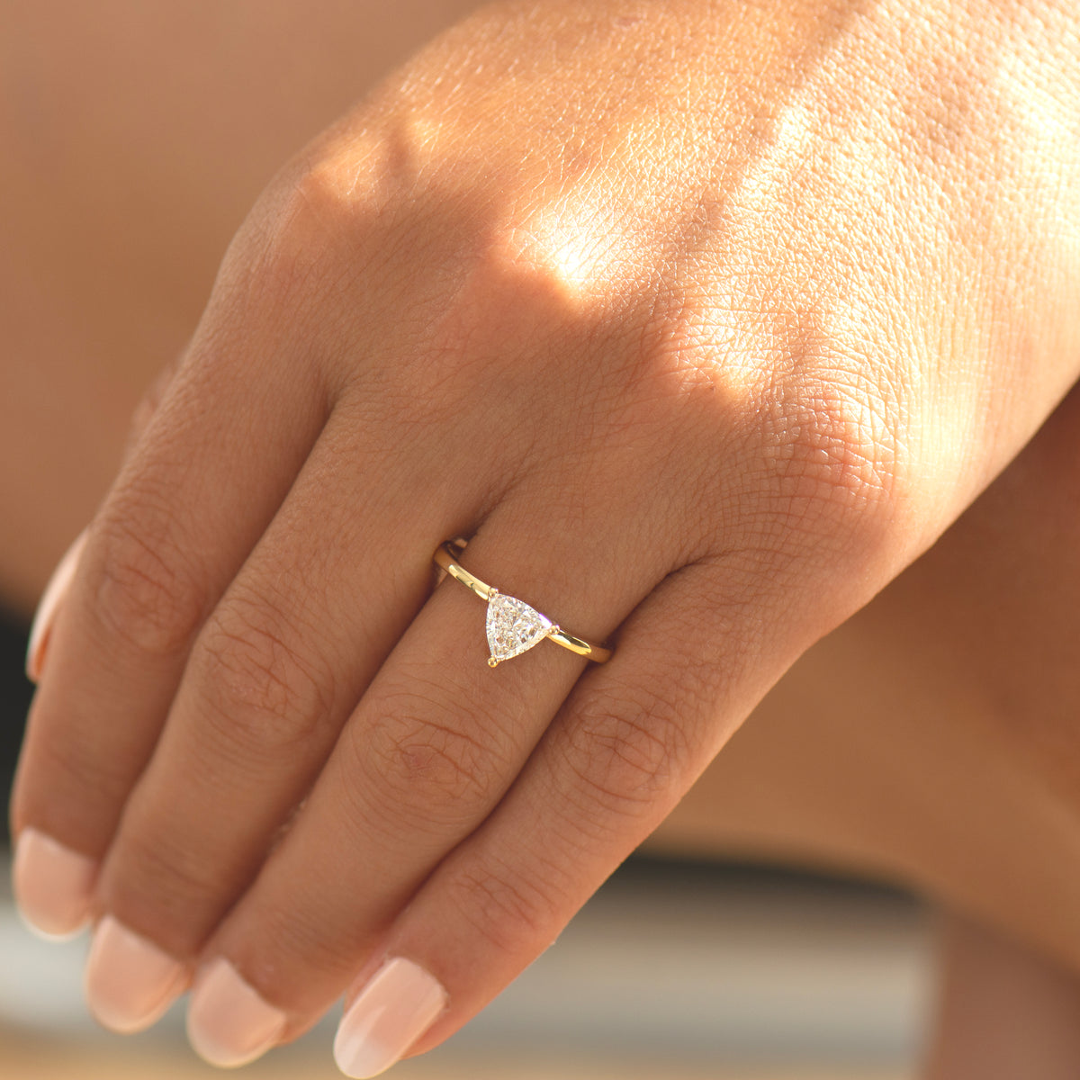 Trillion Engagement Ring