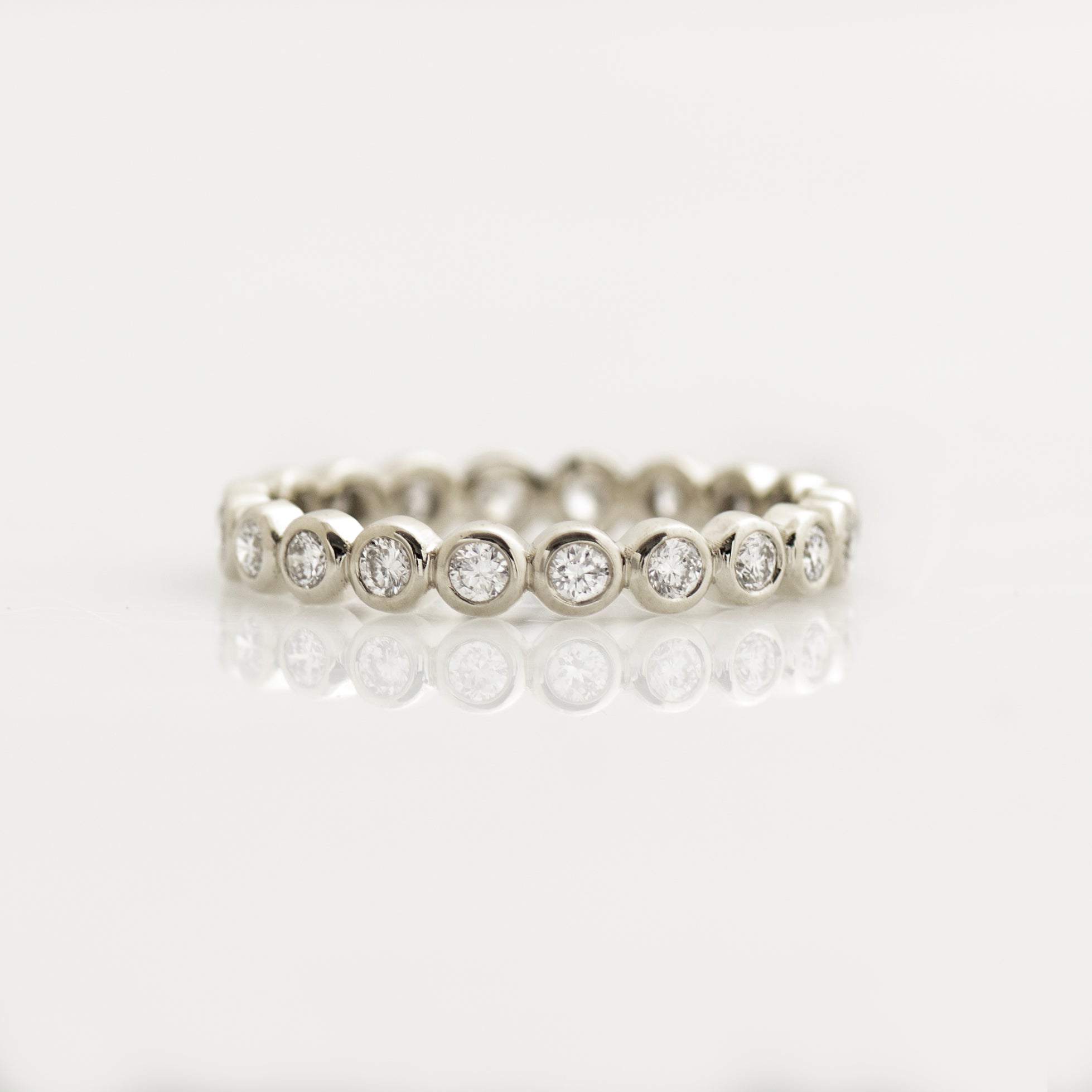 3 MM Eternity Bubble Diamonds Ring