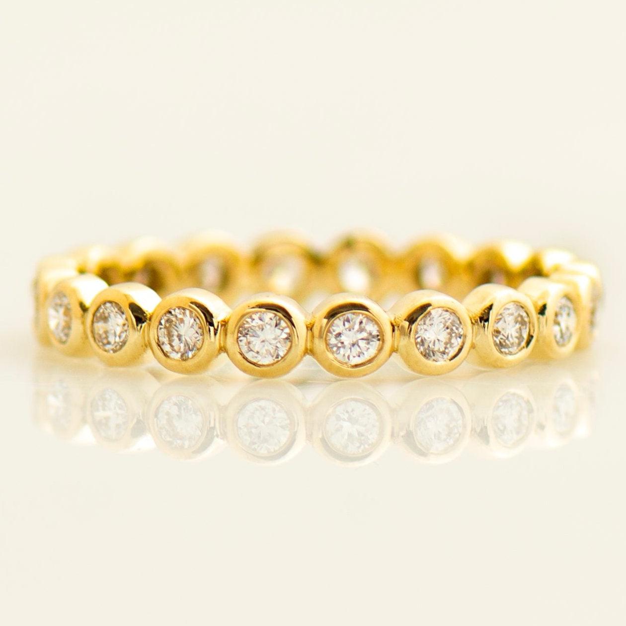 3 MM Eternity Bubble Lab Grown Diamonds Ring