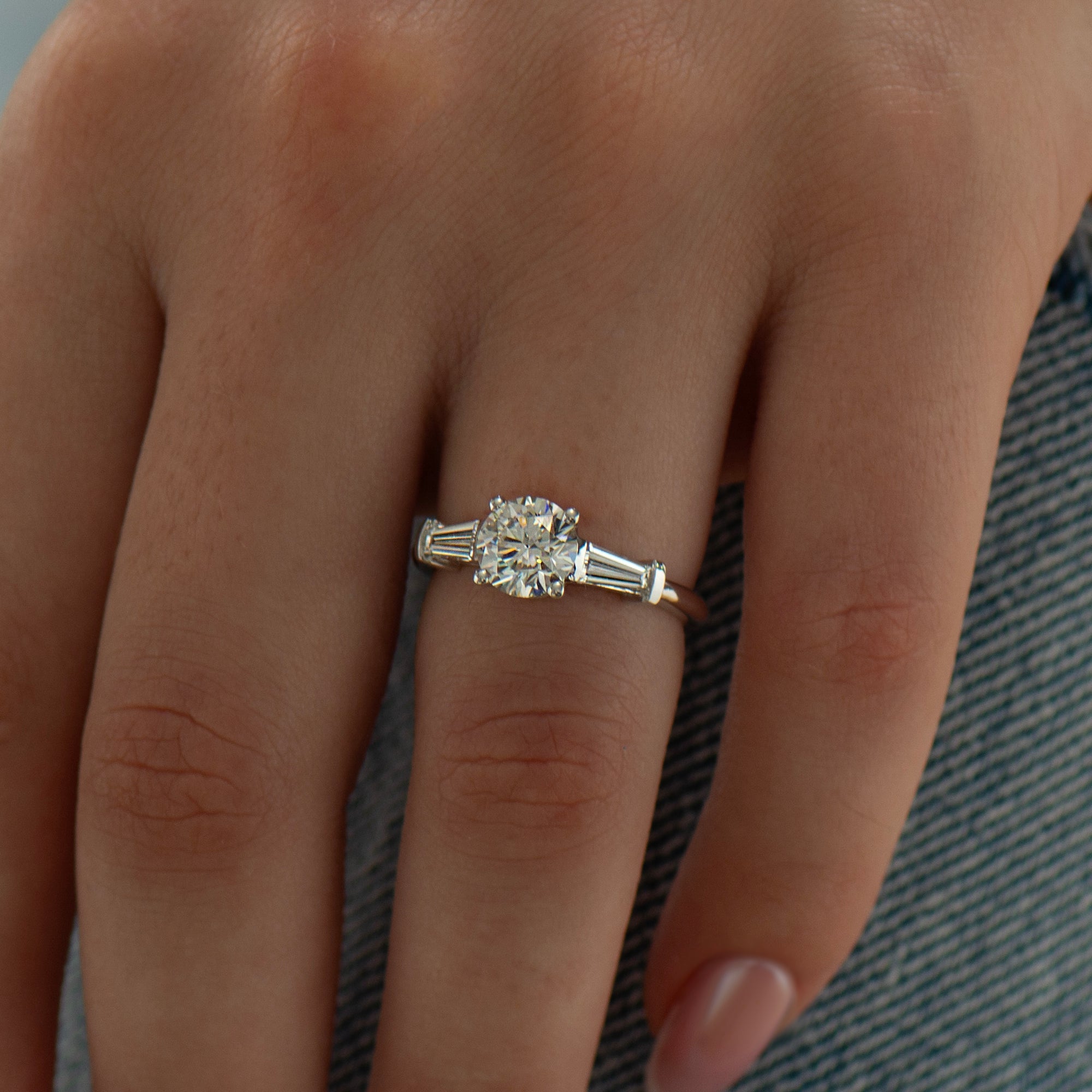 Three stone Lab Diamonds Ring