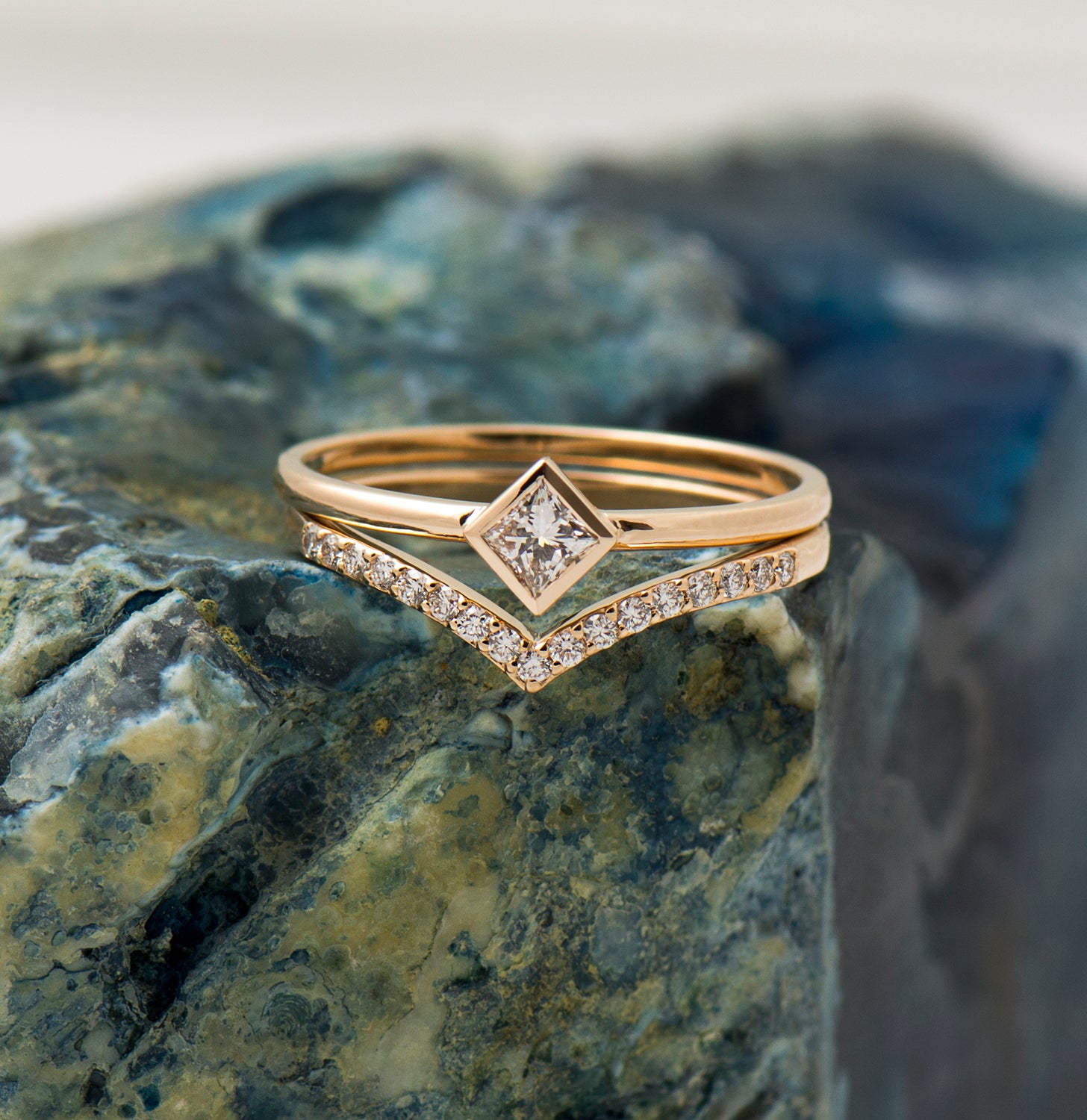 Solitaire Princess Diamond Set