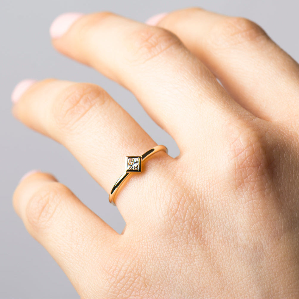 Princess Cut Diamond Ring - 0.20CT Diamond