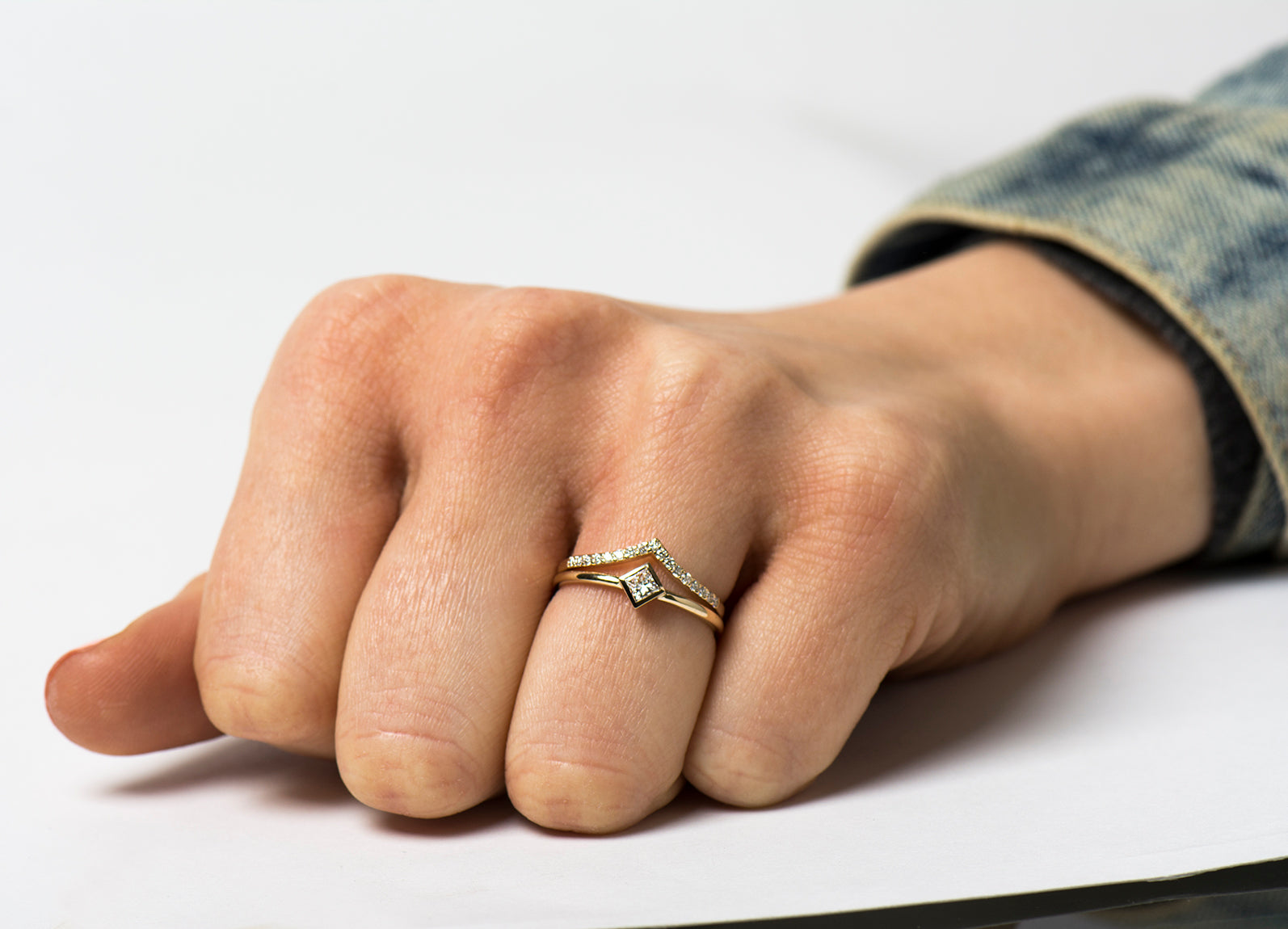 Solitaire Princess Diamond Set