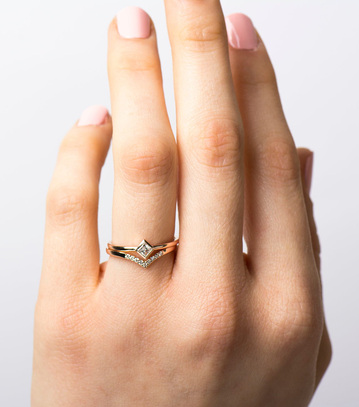 Solitaire Princess Diamond Set