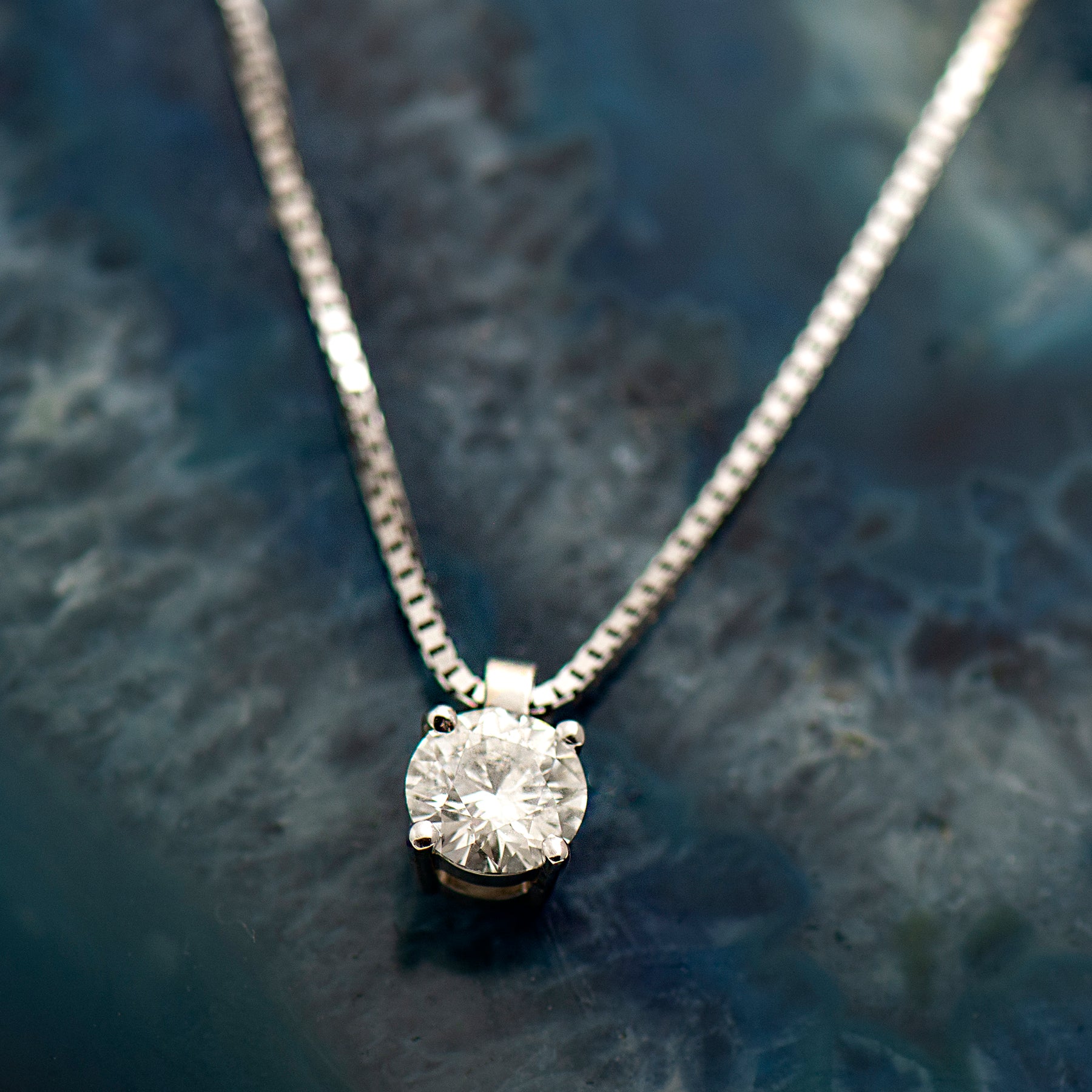 Solitaire Diamond Necklace